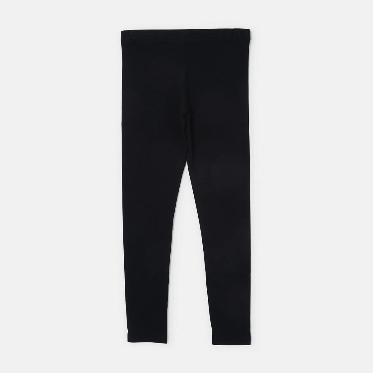 8 Plain Full Length Leggings BLACK, 8 of 8