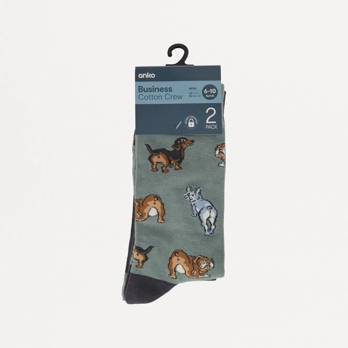 3 2 Pack Novelty Pattern Socks HEY PUPS SOCKS, 3 of 3