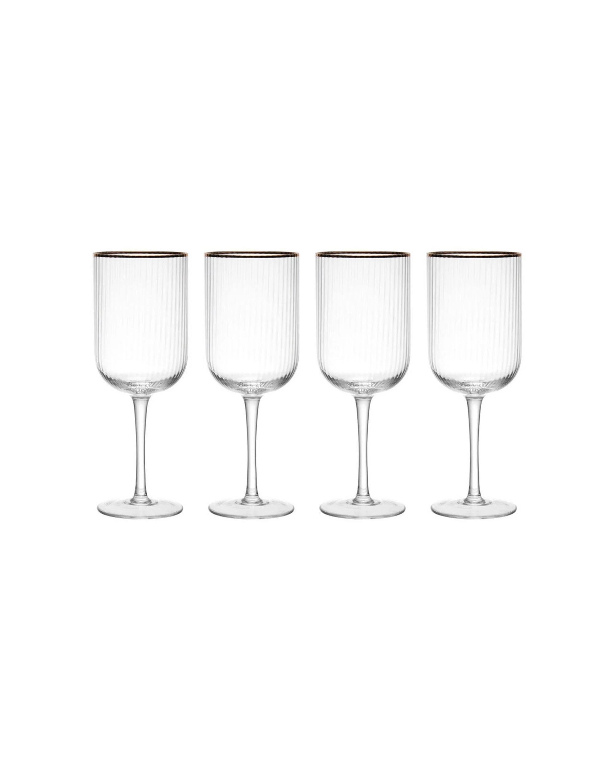 1 Mikasa 4pc Sorrento Crystal Wine Glass Set 400ml - Clear, 1 of 5