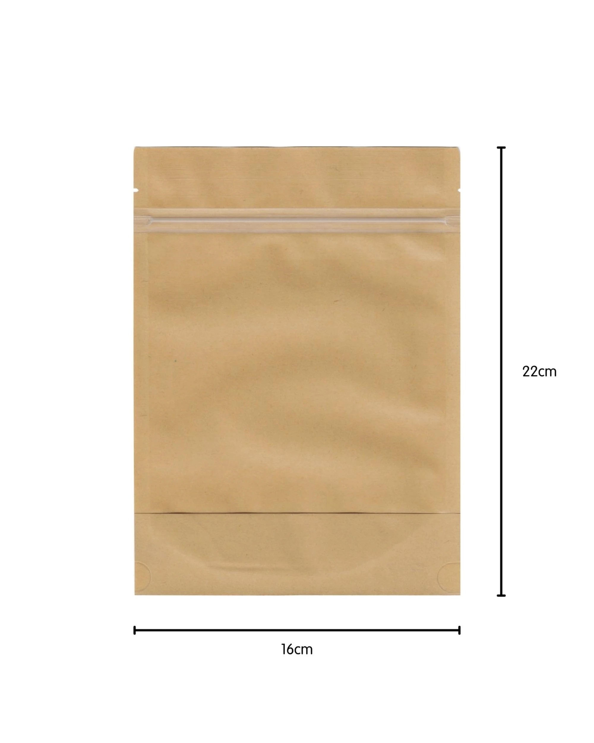 3 Durmaz Brown Paper Resealable Bags with Windows 22cm 6 Pack, 3 of 3