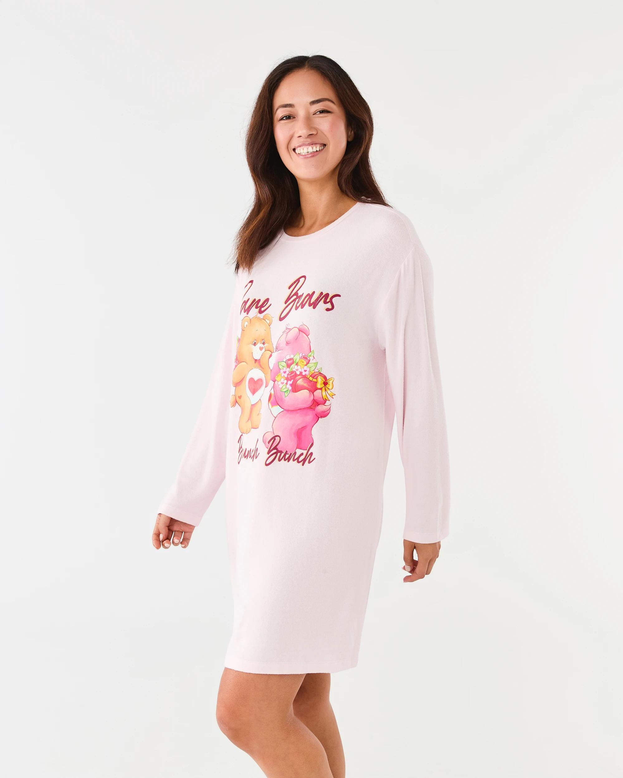 2 Care Bears License Long Sleeves Super Soft Nightie Cb Plp, 2 of 7