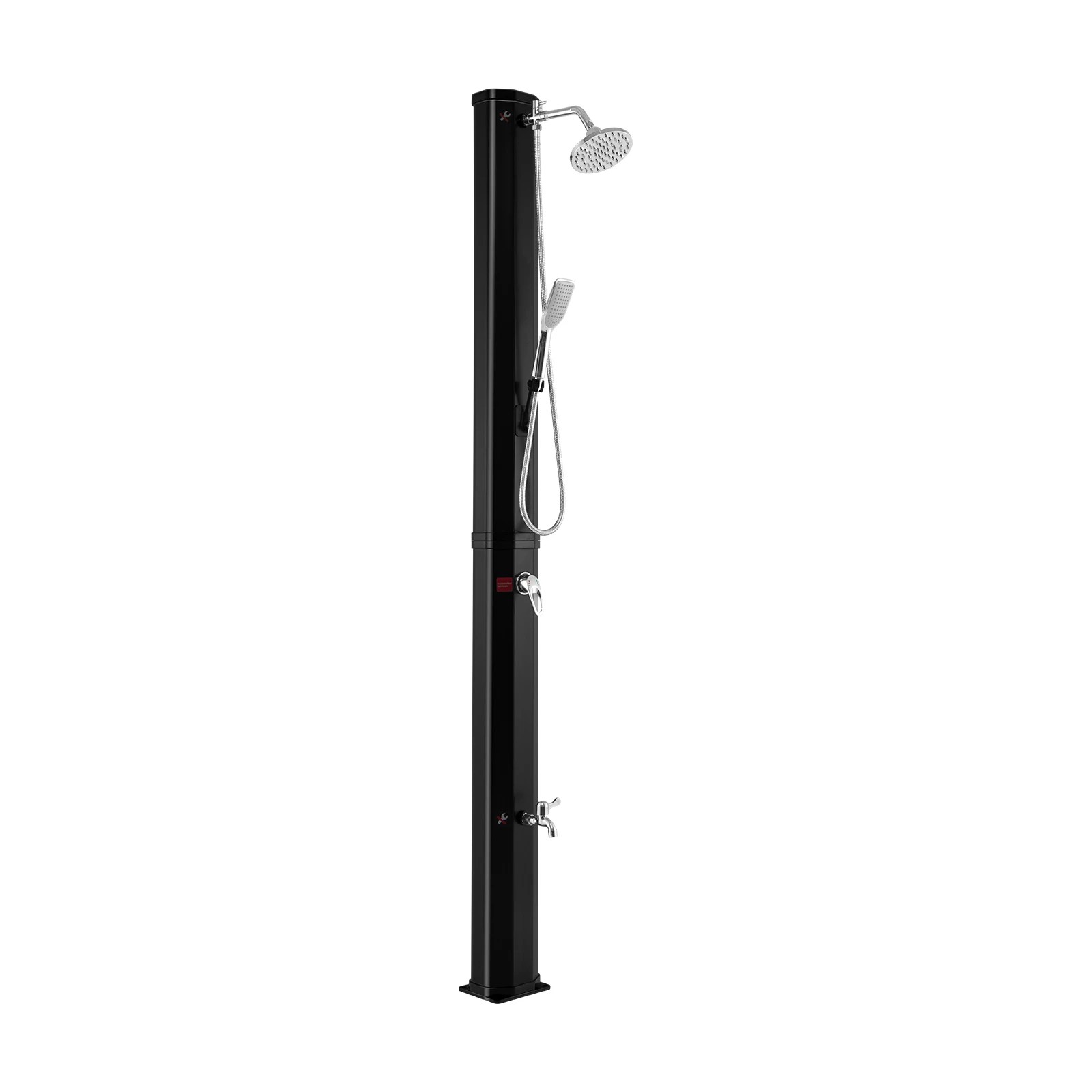 1 Costway Outside Shower Outdoor Solar-Heated Shower 360 Degree Free Rotating Shower, 1 of 2