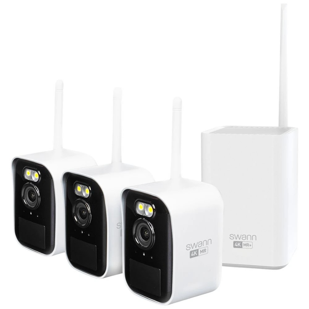 1 Swann MaxRanger4K Mini Long Range Wireless Security Cam 3 PK, 1 of 8