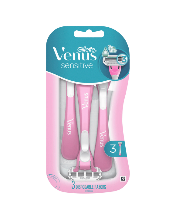 Gillette 3 Pack Venus Sensitive Disposable Razors