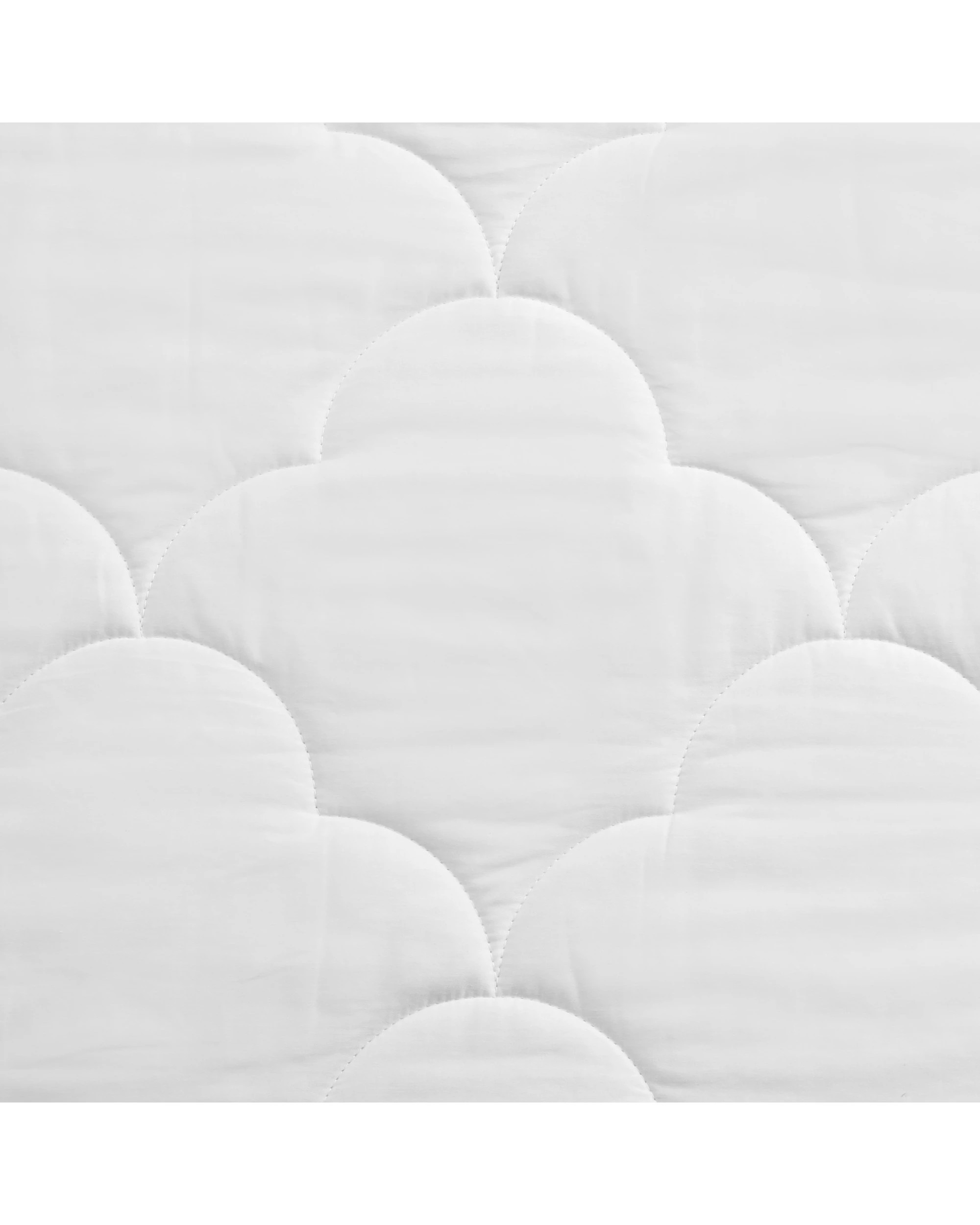 3 Natural Home 250gsm Summer Cotton Quilt - Baby COT Size - White, 3 of 5