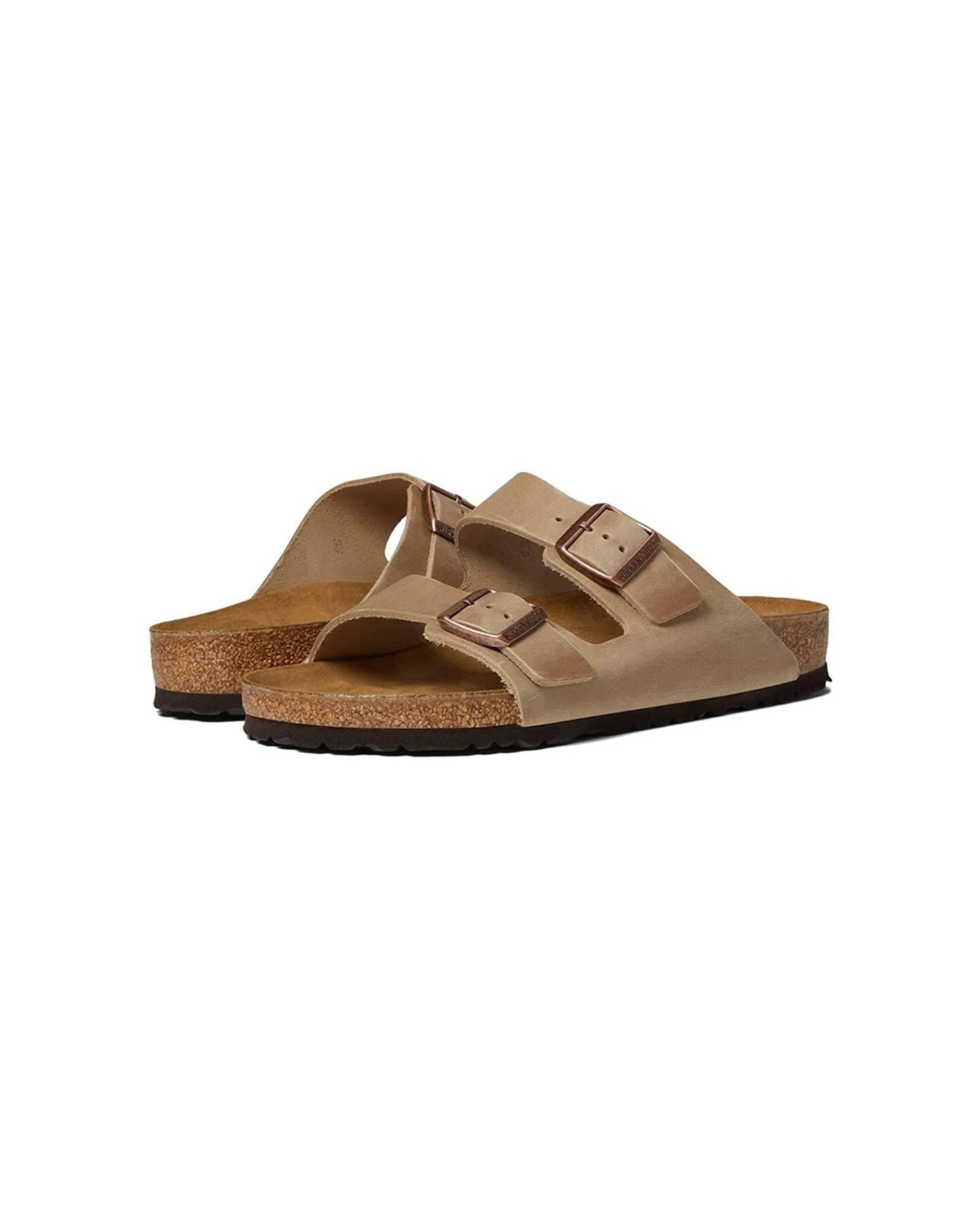 3 Birkenstock Arizona Oiled Leather Sandals Narrow TOBACCO BROWN, 3 of 7