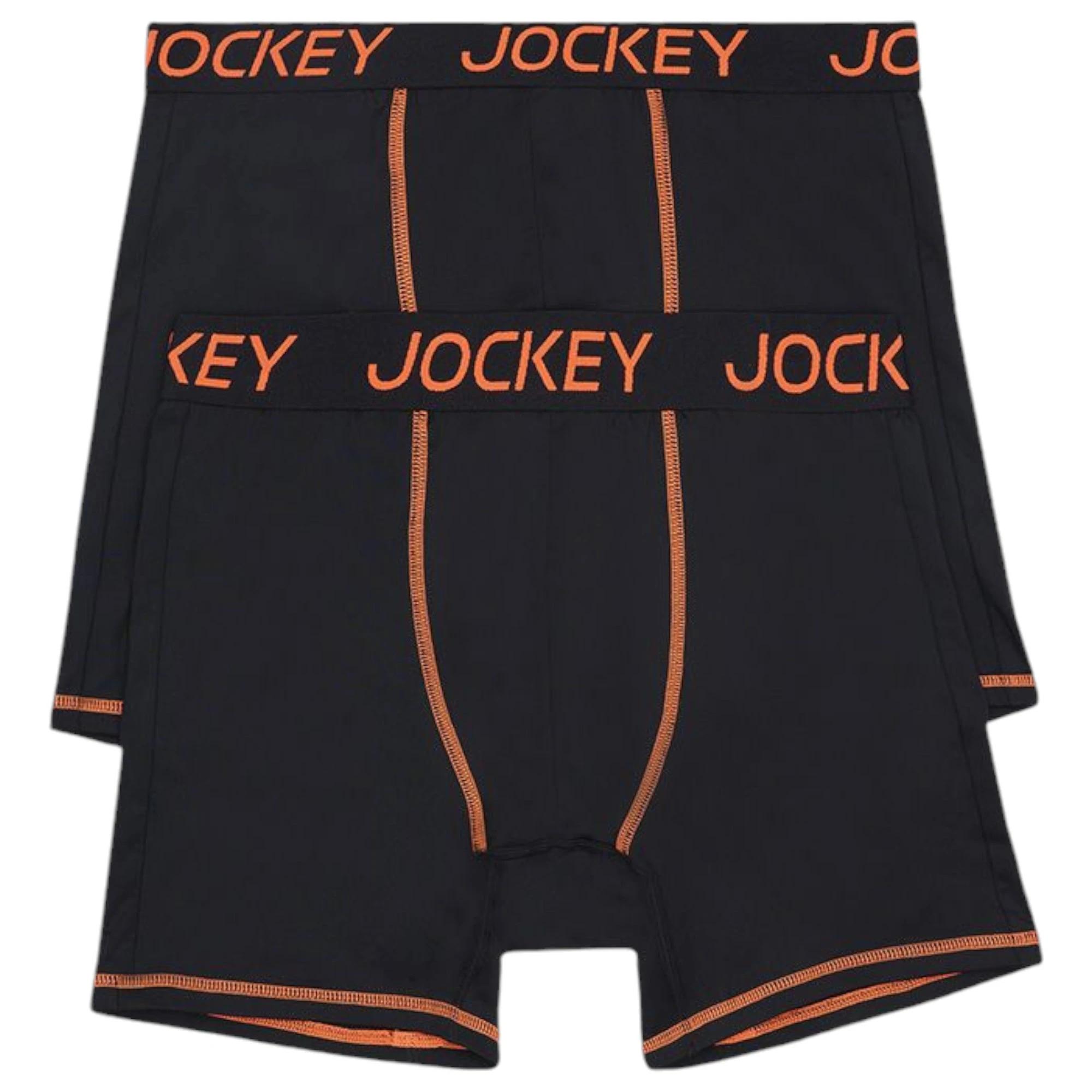 5 Jockey 4 Pack Mens Performance Active Midway Micro Trunks Underwear BLACK, 5 of 6