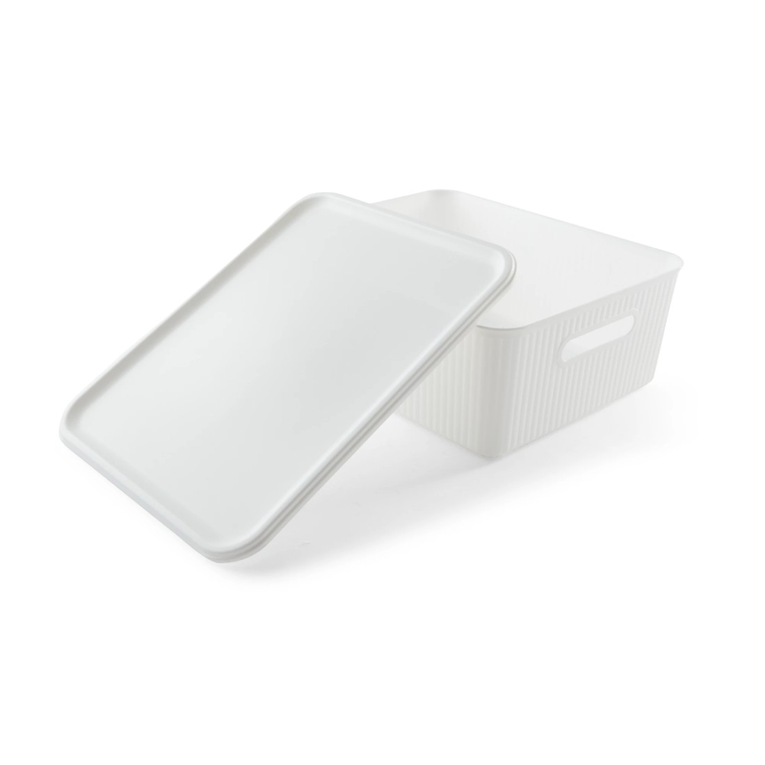 6 11L Ribbed Container - White, 6 of 10