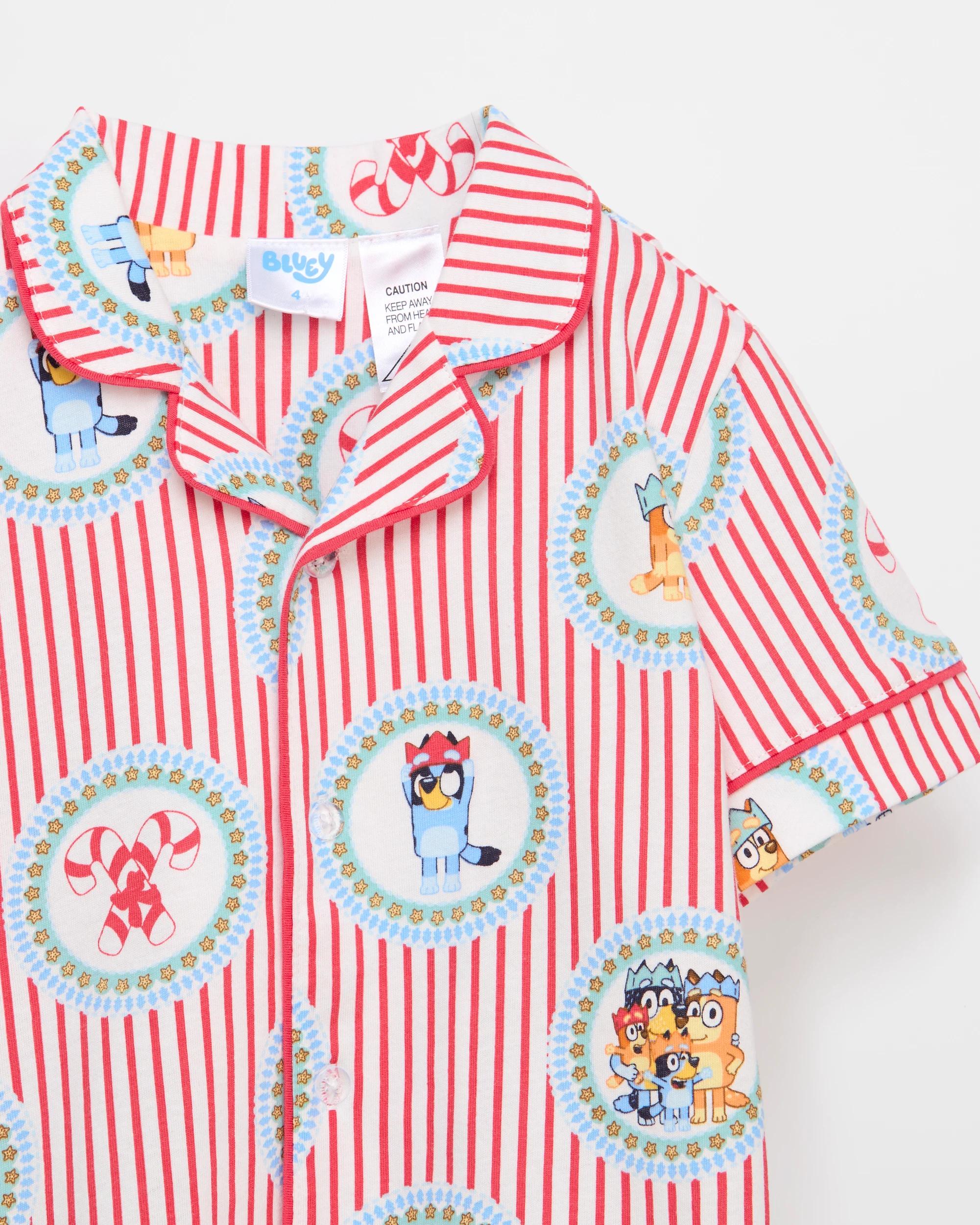 7 Family Matching Christmas Bluey Younger Kids Australian Cotton Pyjama Set BLUEY, 7 of 9