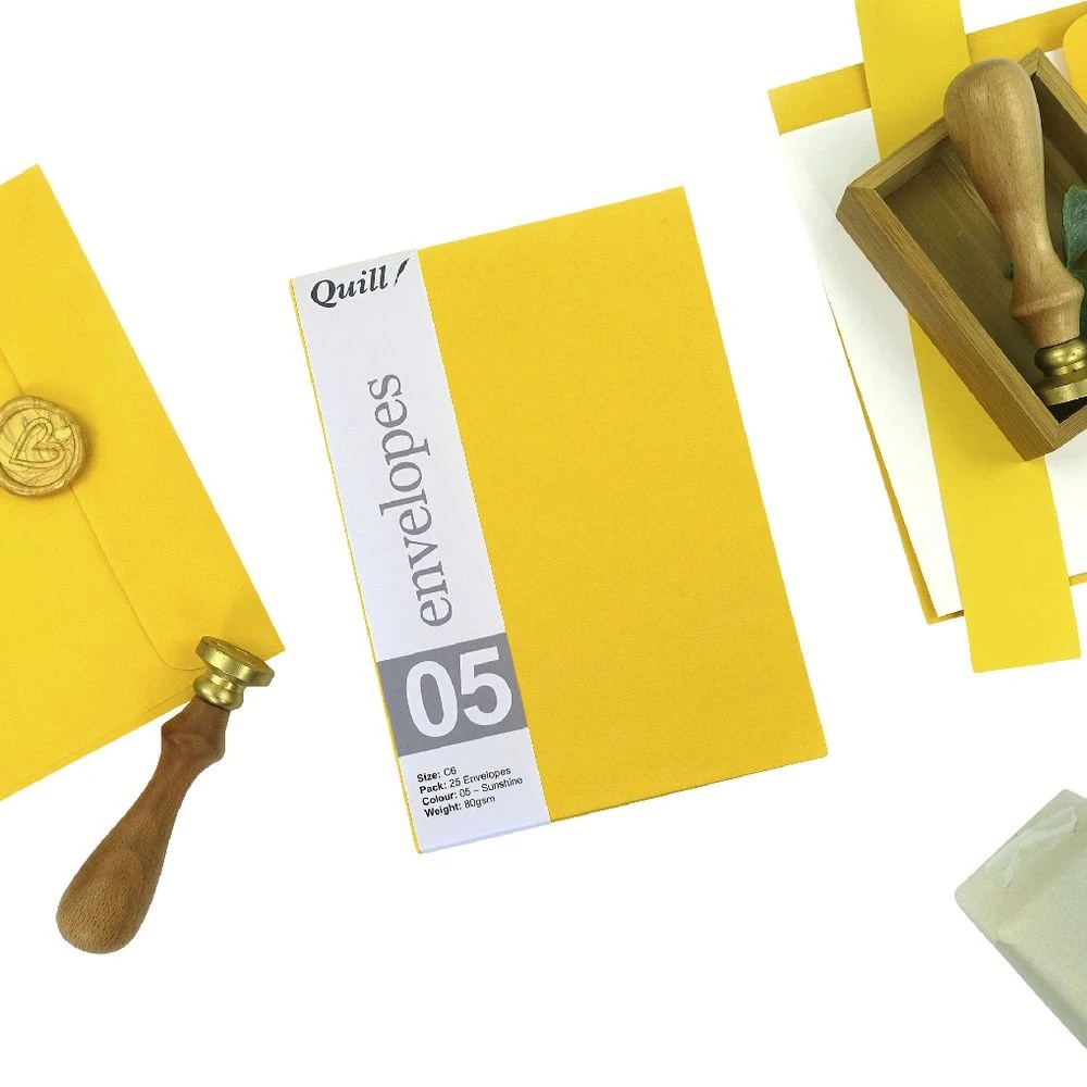 5 Quill C6 Envelopes Sunshine 25 Pack, 5 of 7