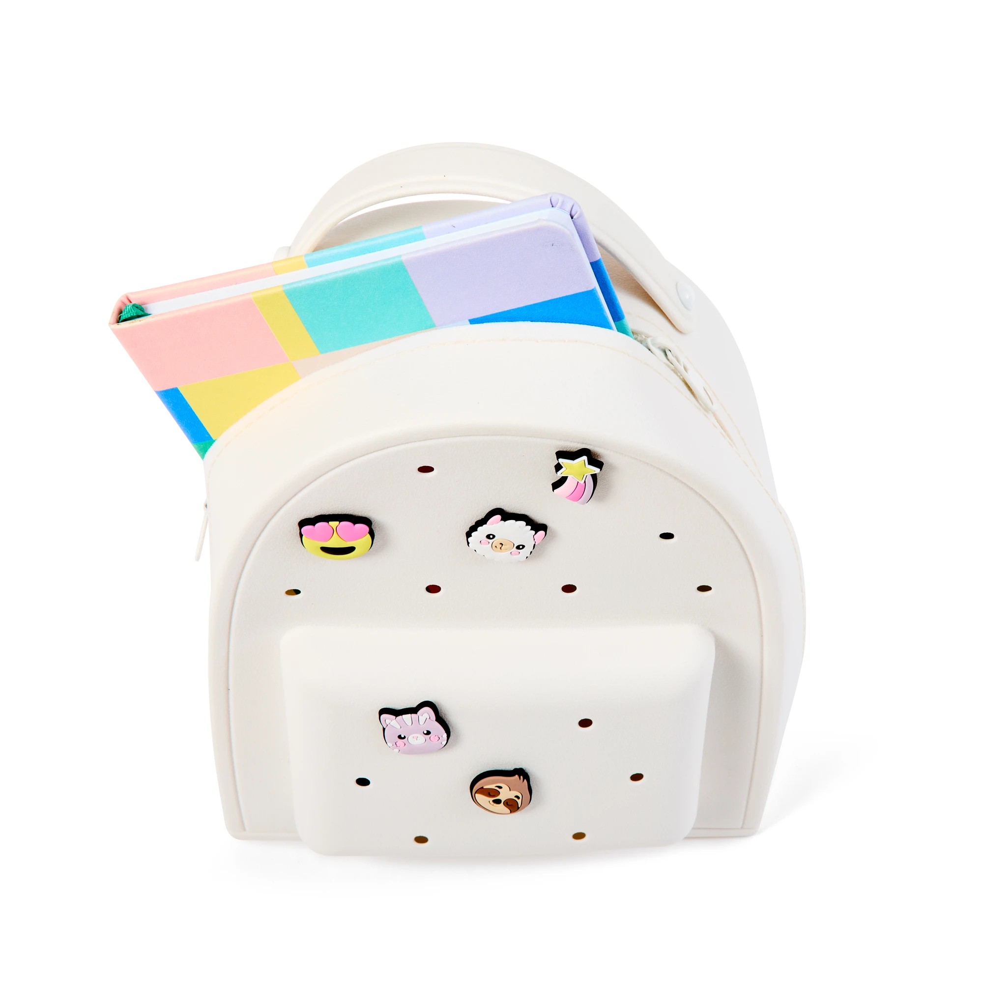 2 Mini Backpack with Charms - White, 2 of 10