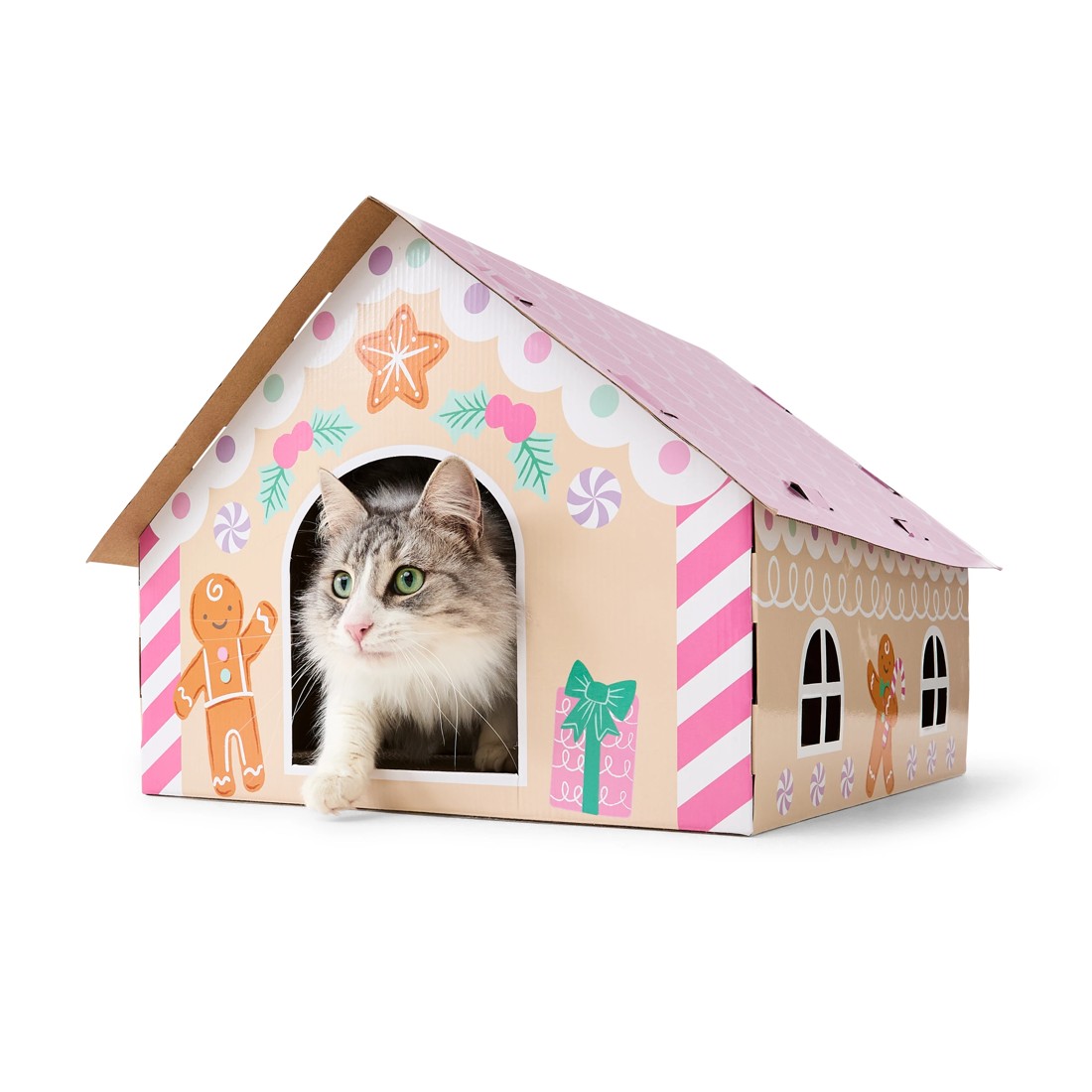 2 Gingerbread Cat Scratcher House, 2 of 10