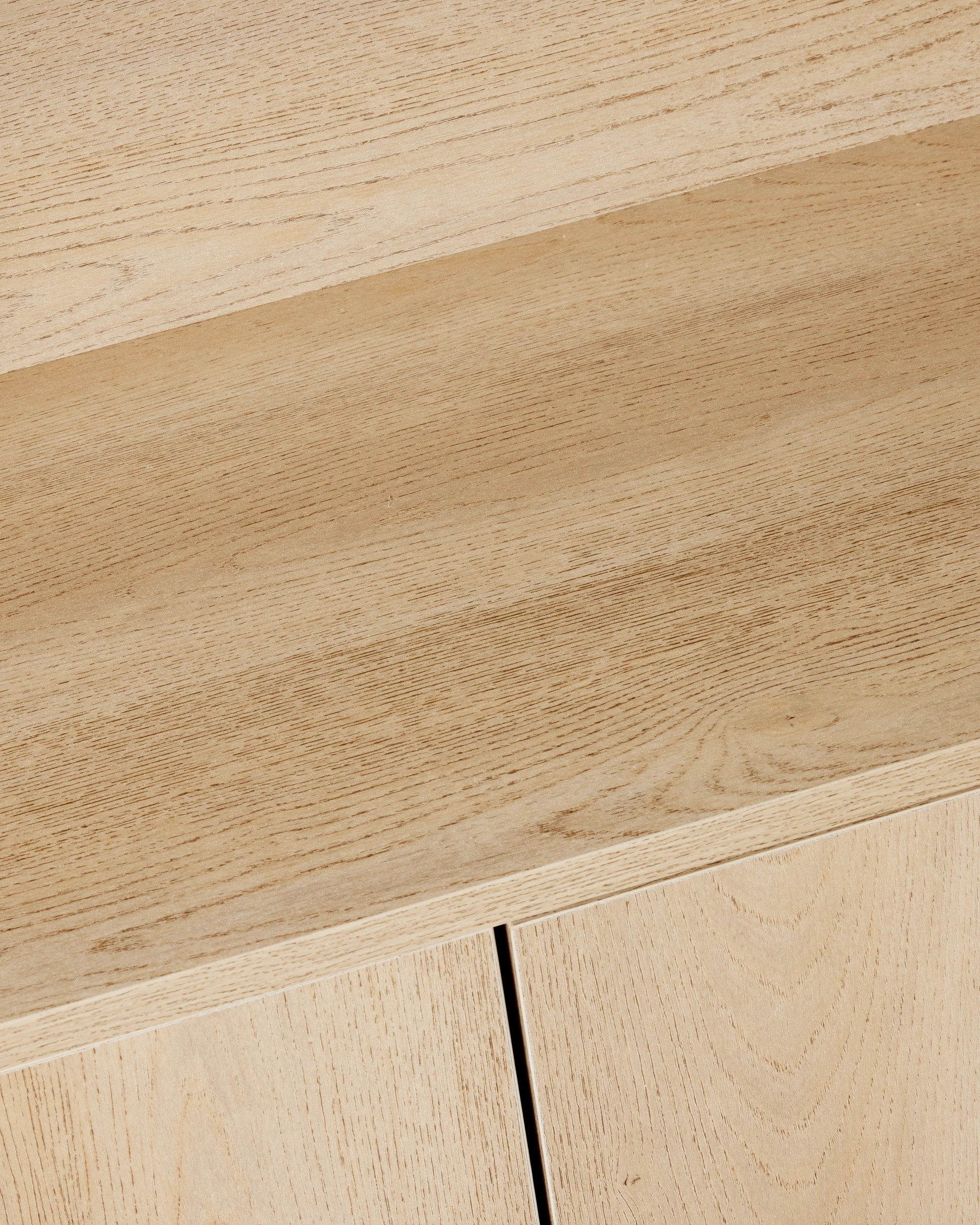 4 Sadie Tall Bookshelf with Doors - Light Oak, 4 of 8