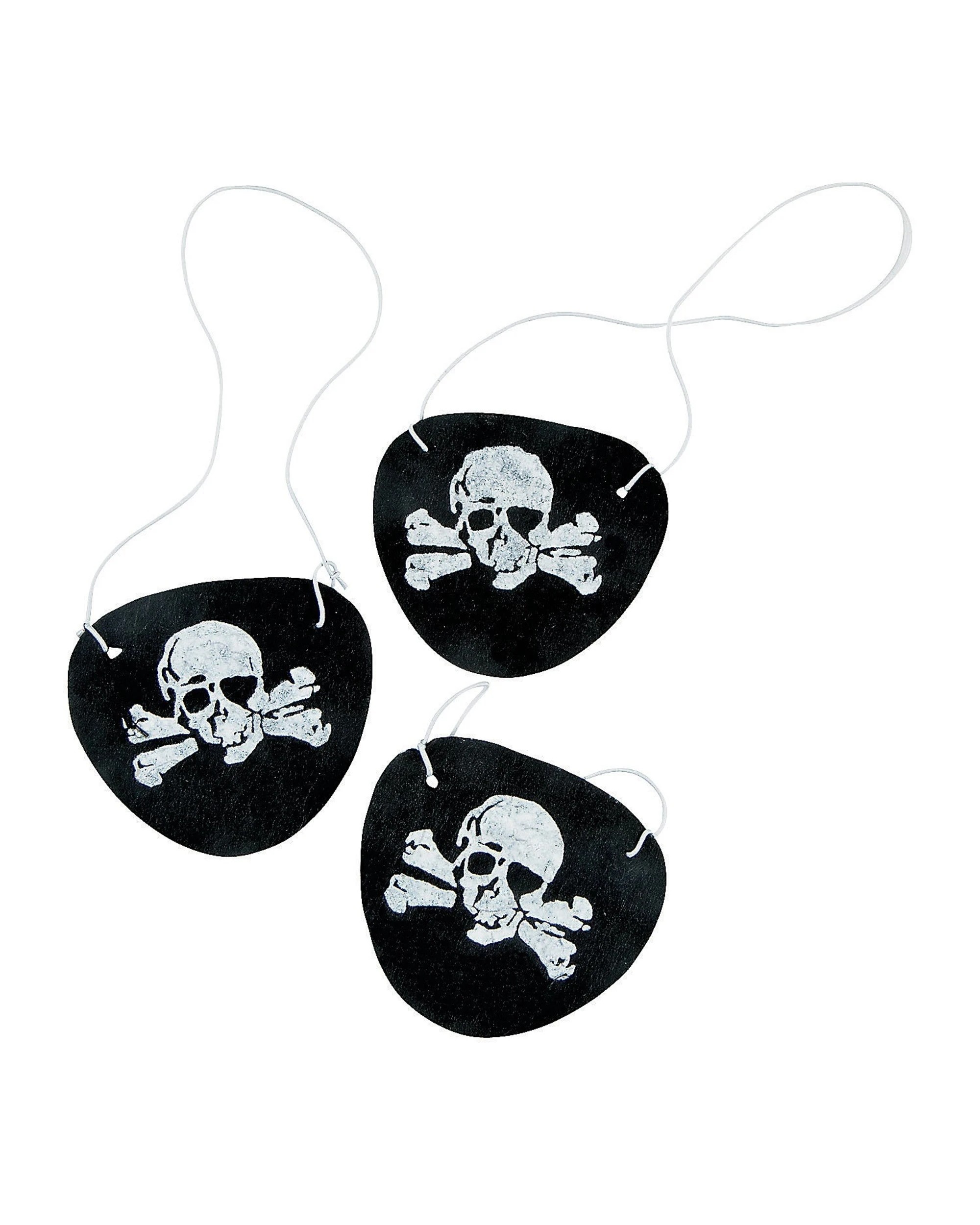 1 Partyrama Pirate Felt Eye Patches Pack 12, 1 of 1