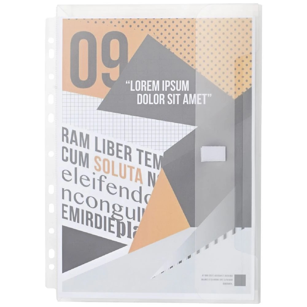 2 J.Burrows Expanding Binder Document Wallet A4 Clear 3 Pack, 2 of 4