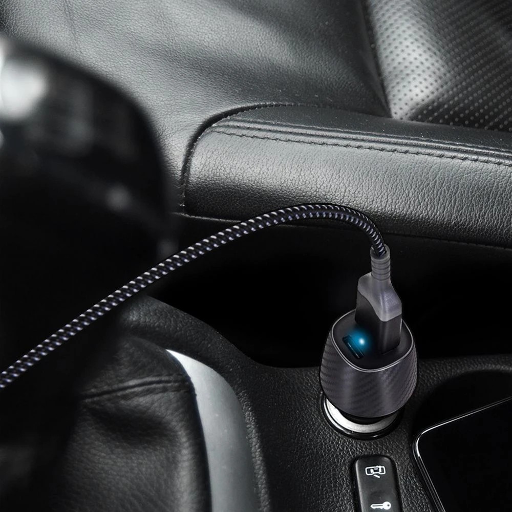 4 Bonelk Carbon Series 20W USB-A and USB-C Car Charger, 4 of 4