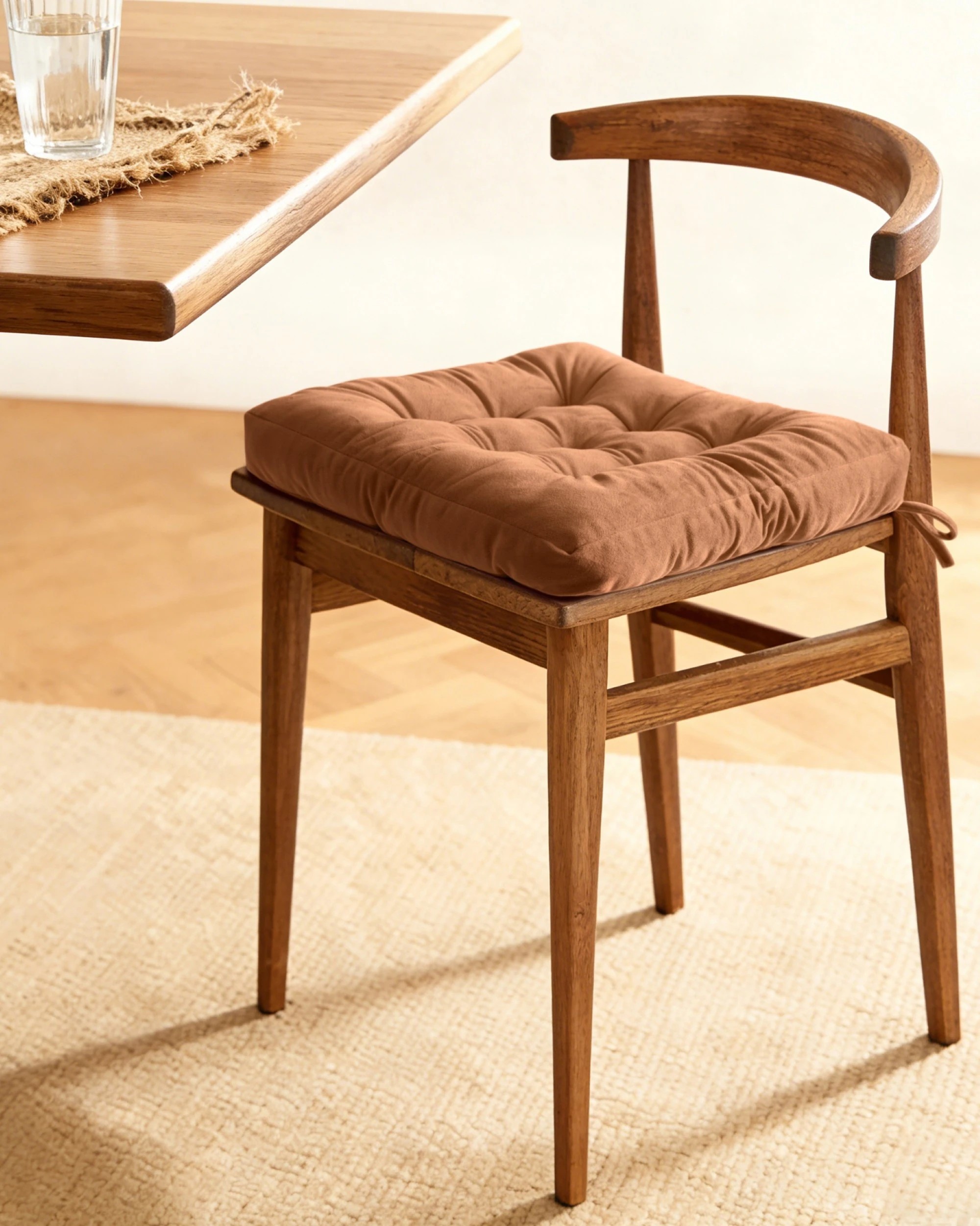 3 Cadence & Co. Vivienne Velvet Seat Cushion 4 Pack - Cinnamon, 3 of 7