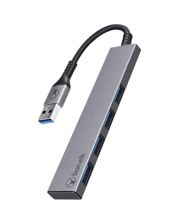 Bonelk USB 3.0 4-Port Hub Space Grey