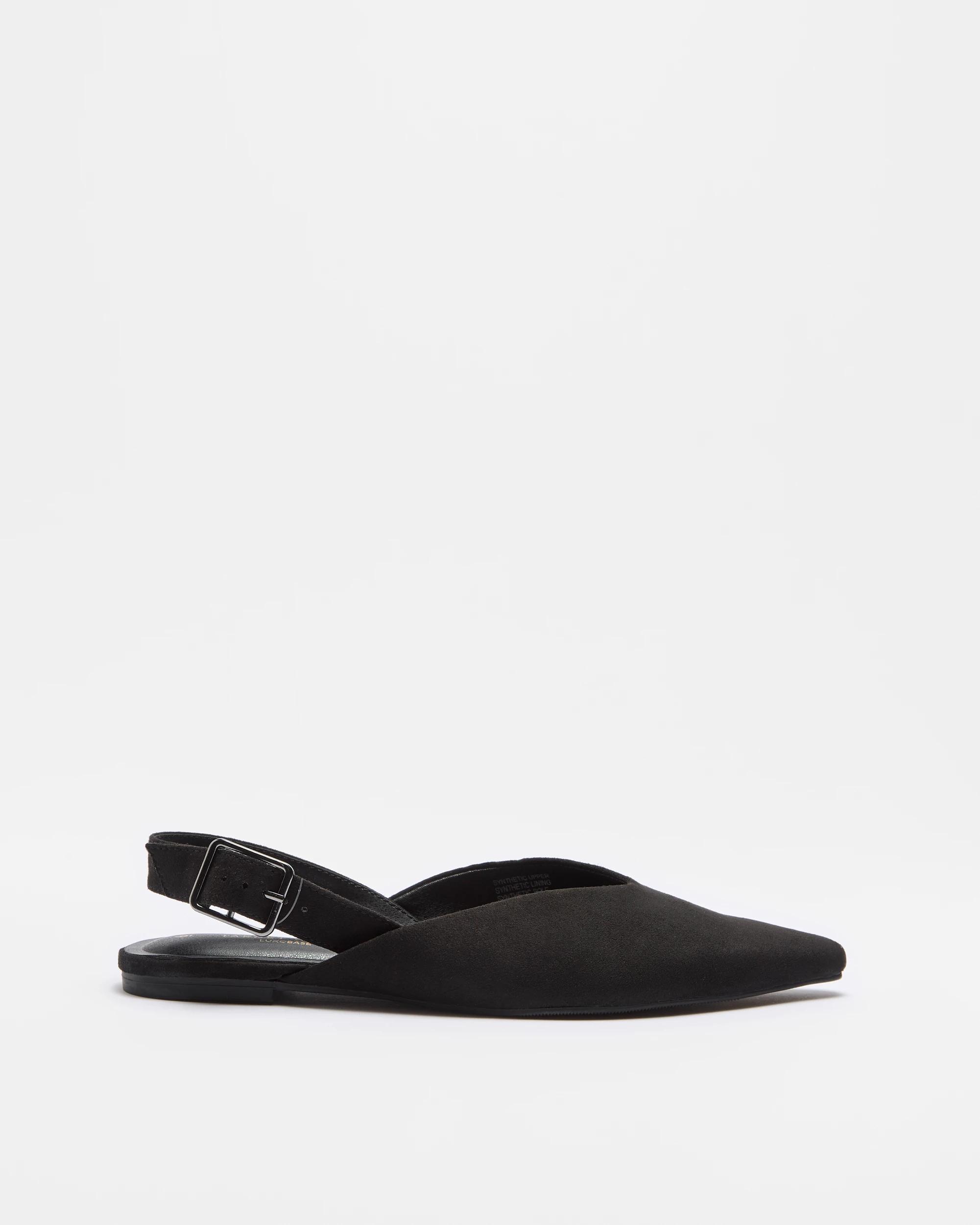 1 Target Womens Pointed Sling Back Flat - Bora BLACK, 1 of 3