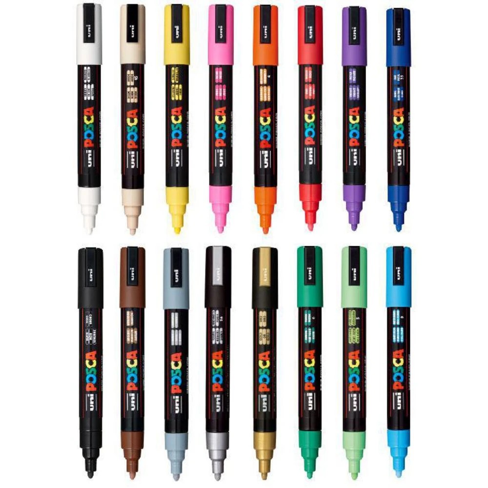 2 POSCA PC-5M Paint Markers Assorted 16 Pack, 2 of 10