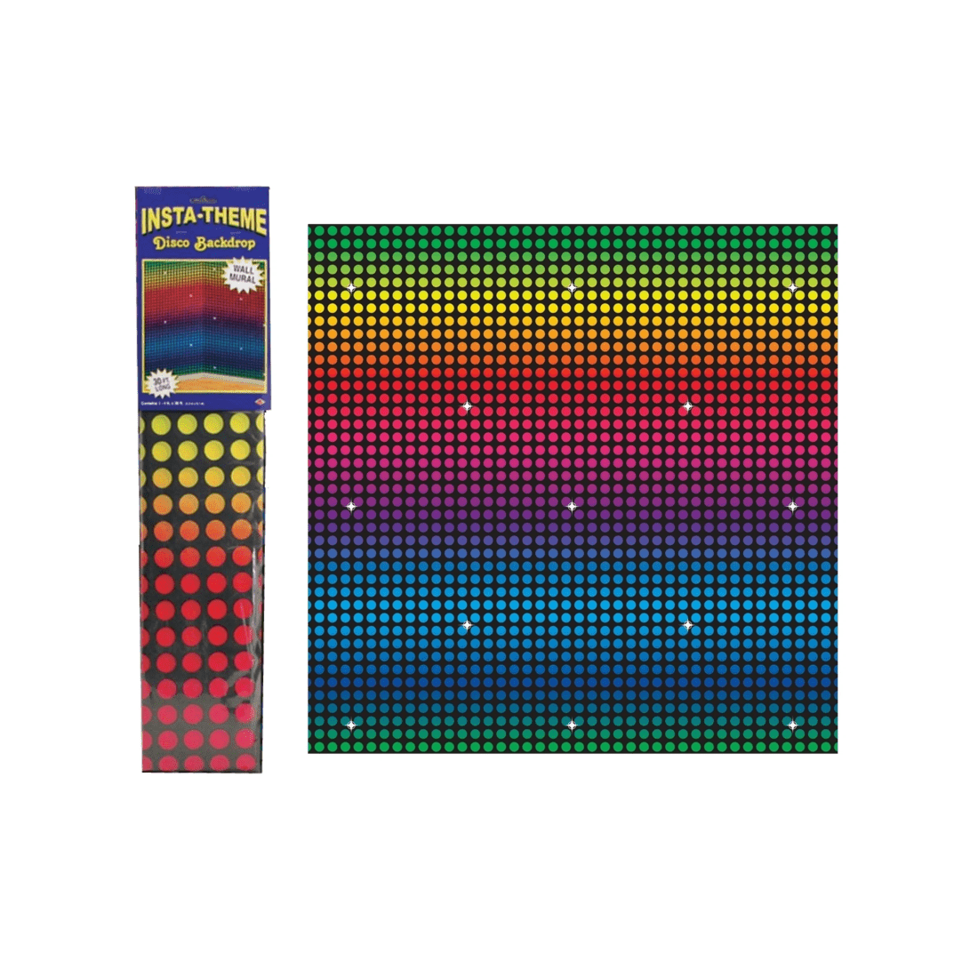 1 Beistle Disco Lights Backdrop 9M, 1 of 1