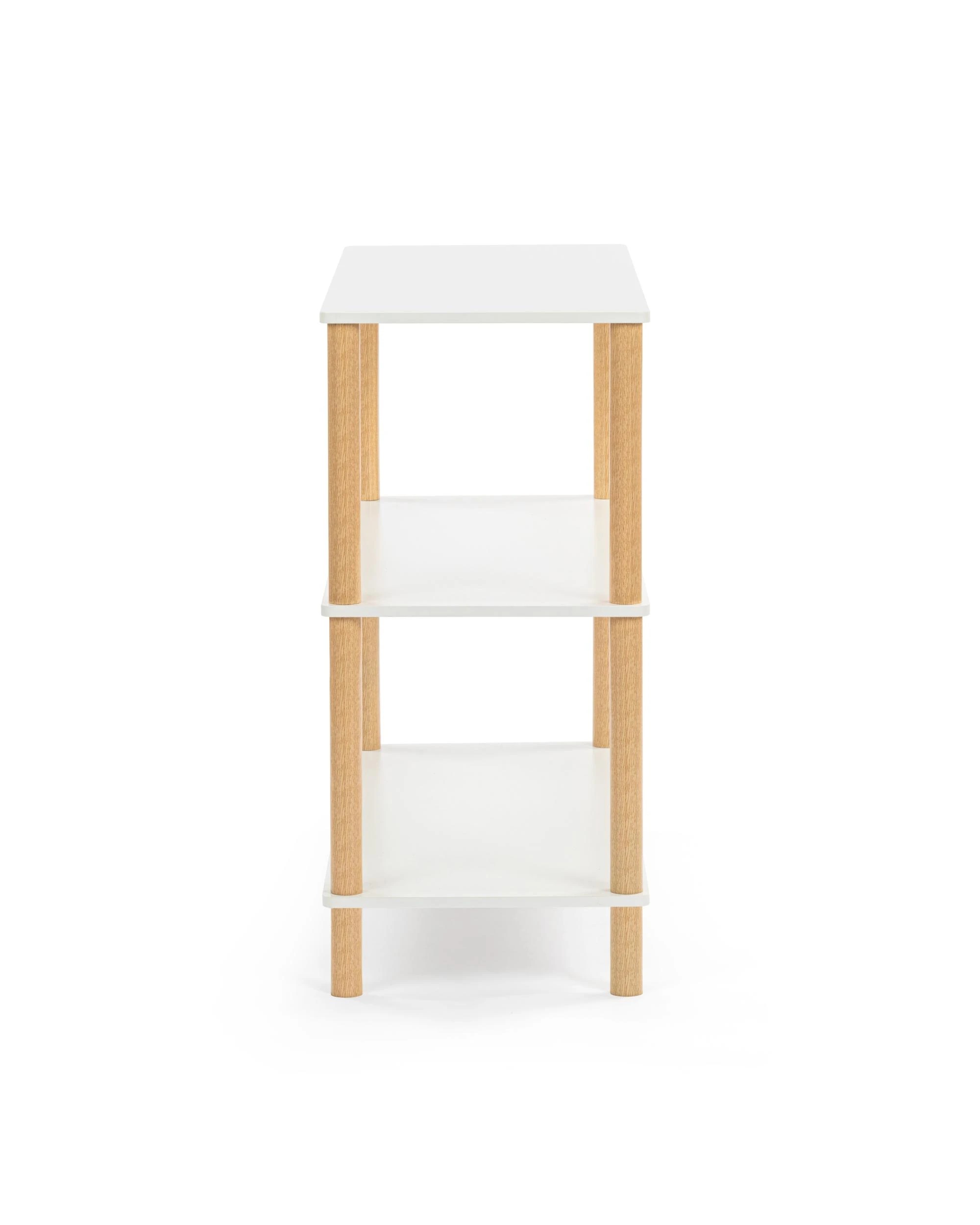 5 Kodu Open Shelf Unit Shelving Display Rectangular 3 Levels White and Oak, 5 of 8