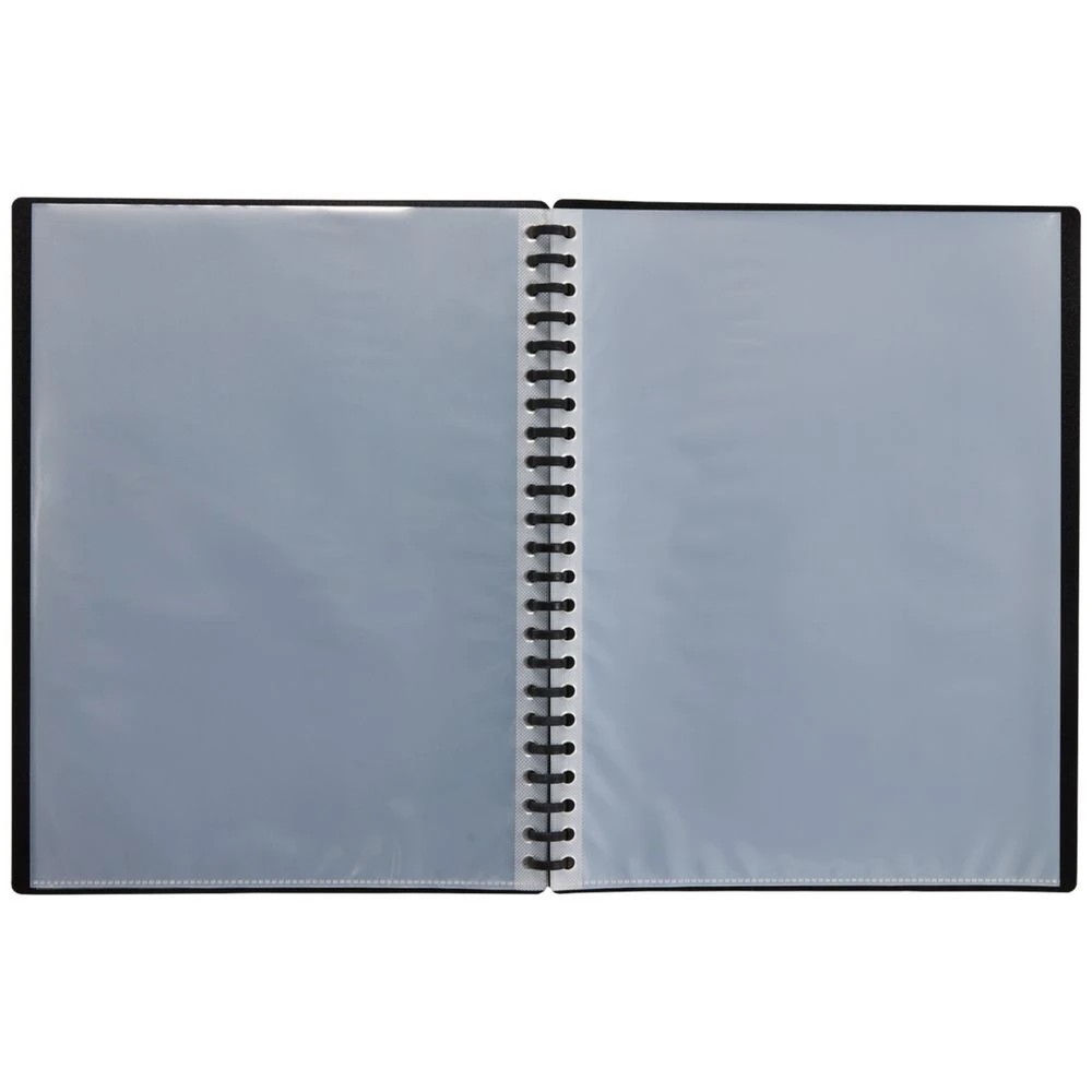4 J.Burrows Refillable Display Book 20 Pockets Black, 4 of 5