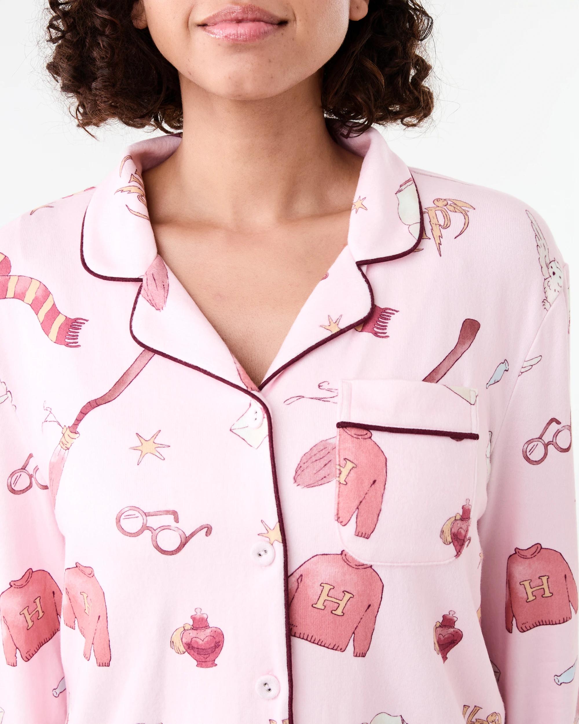 5 Harry Potter License Family Matching Supersoft Button Through Pyjama Set Pnk Hp, 5 of 8