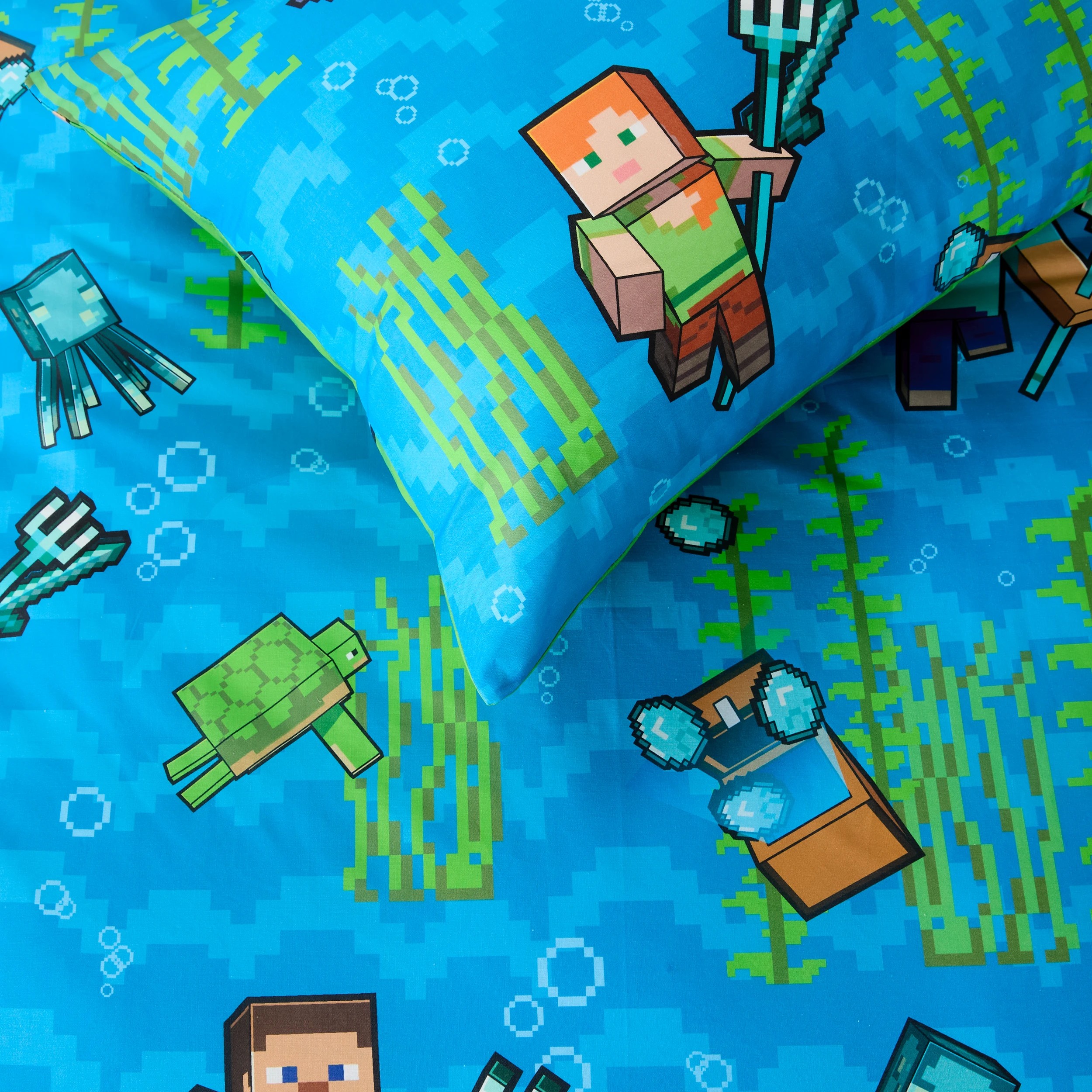 4 Minecraft Cotton Quilt Cover Set - Single Bed, 4 of 7