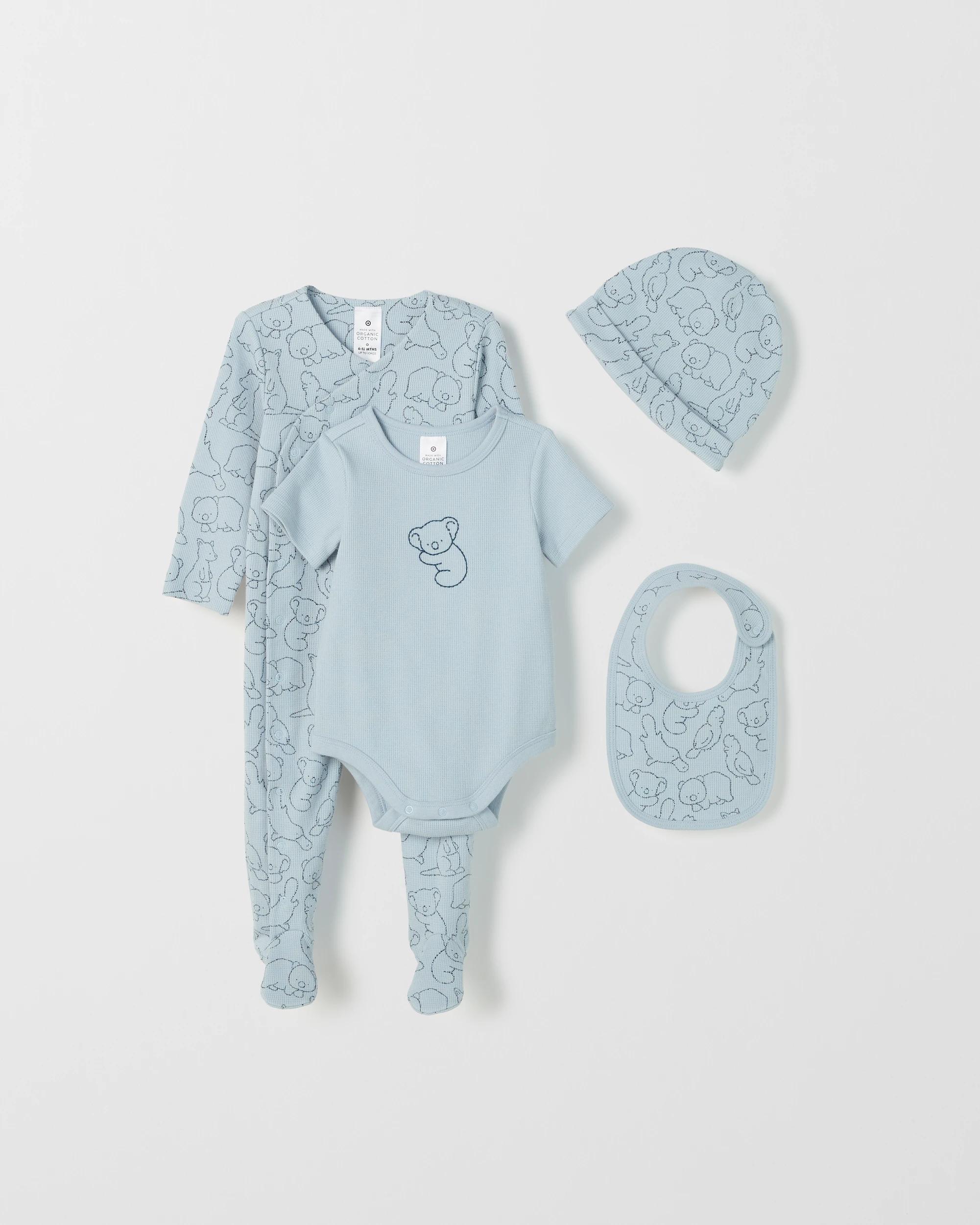 1 Target Baby Baby Organic Cotton Waffle Starter Set AUSTRALIANA, 1 of 4