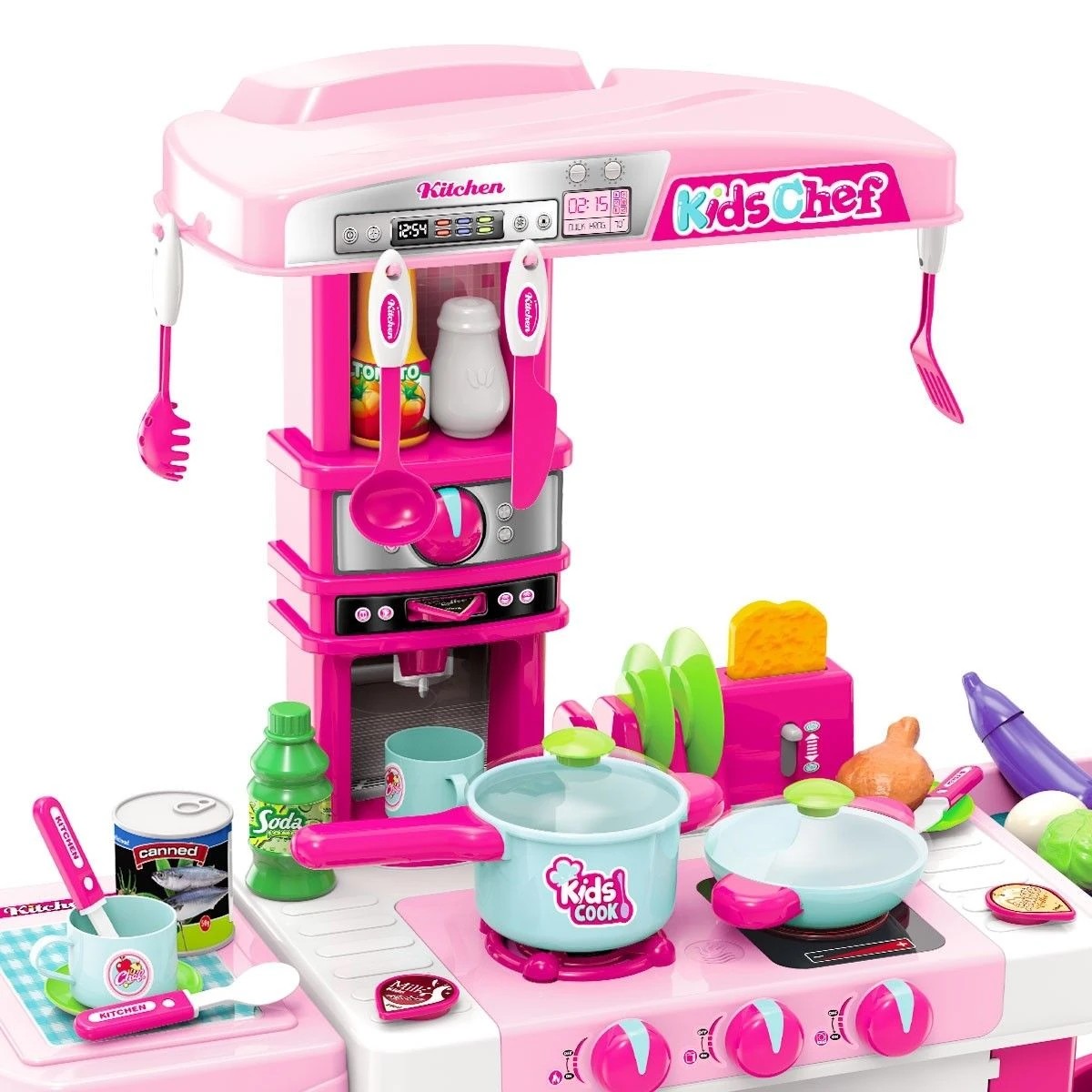 3 AUSWAY 29 Pcs Large Kids Kitchen Pretend Play Set, 3 of 5