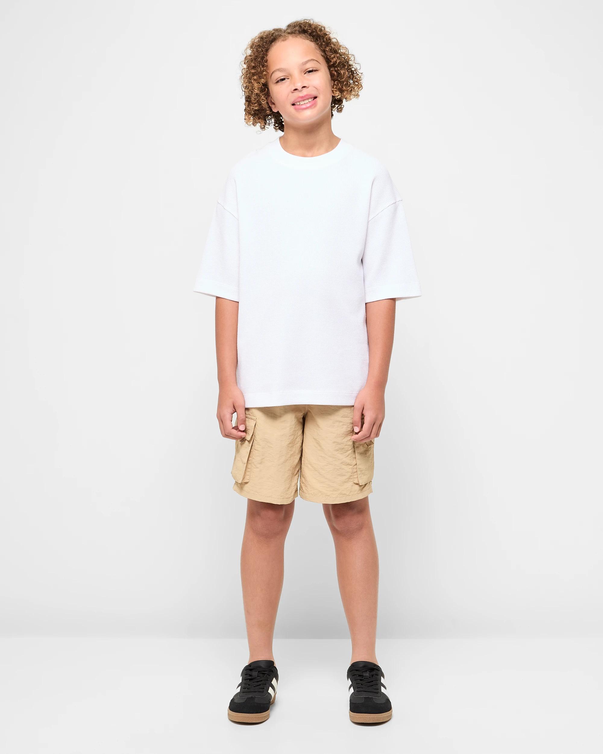 2 Target Australian Cotton Waffle Oversize T-shirt WHITE, 2 of 9