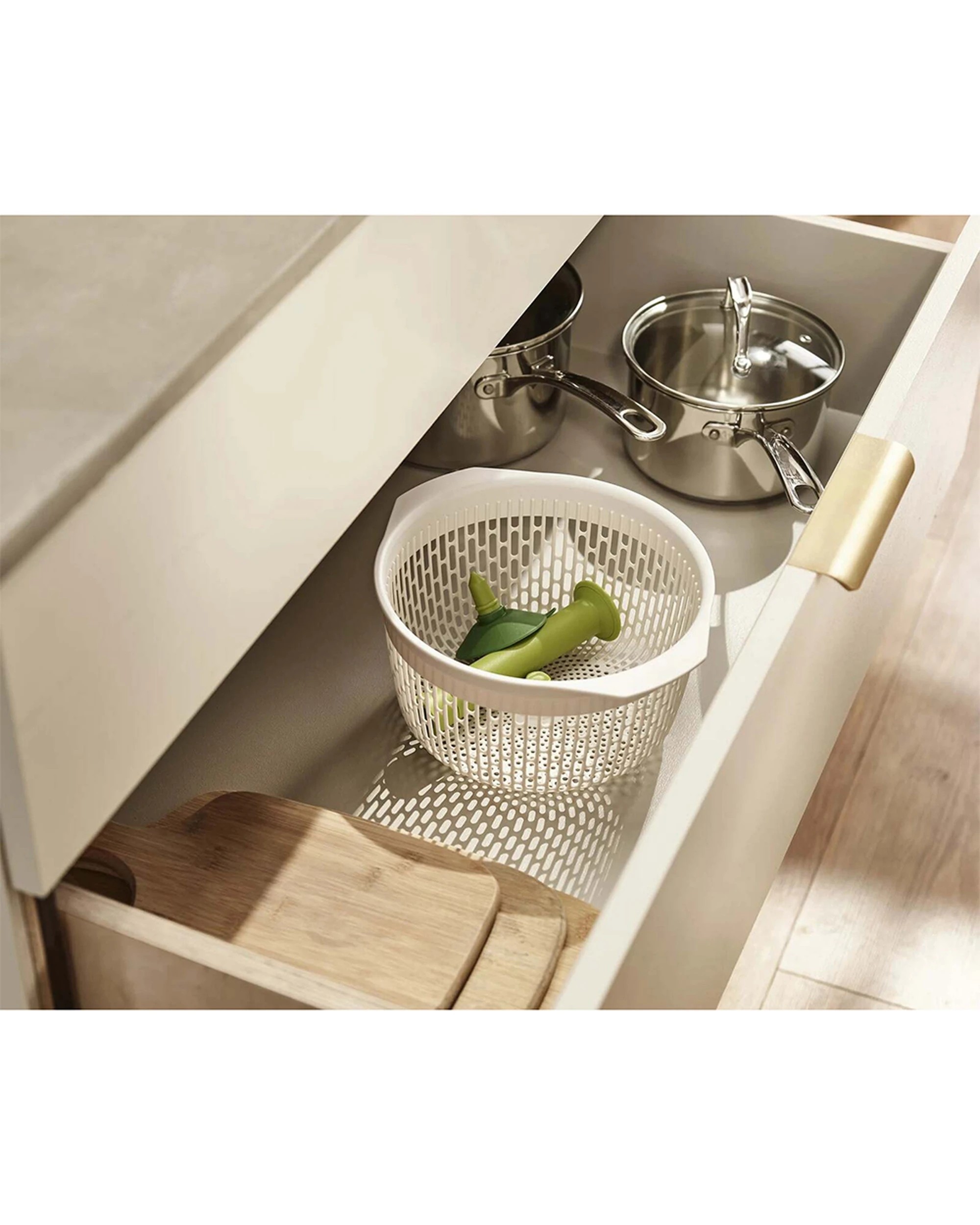 7 Joseph Joseph Spindola In-Sink Salad-Spinning Colander Easy Pump-Action - Multi, 7 of 7