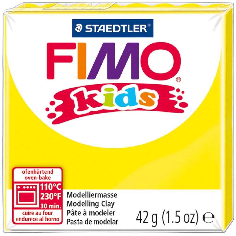 1 Staedtler FIMO Modelling Clay 42g Yellow, 1 of 2