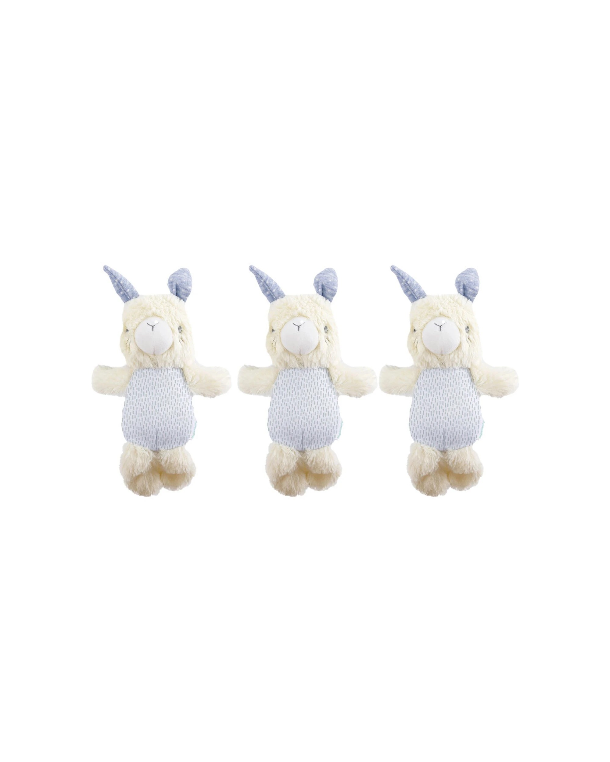 1 Ingenuity 3PK Sylvi Baby Stuffed Animal Bunny Squeak Toy 0m+ - Multi, 1 of 3