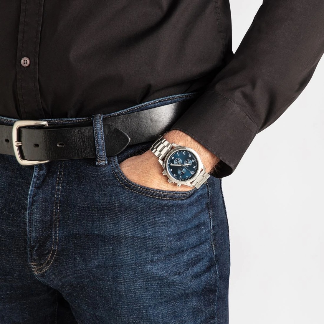 5 Analogue Metal Band Watch - Silver, 5 of 6