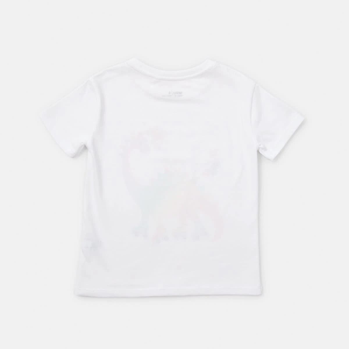 8 Short Sleeve Placement Print T-shirt Wht Dino, 8 of 8