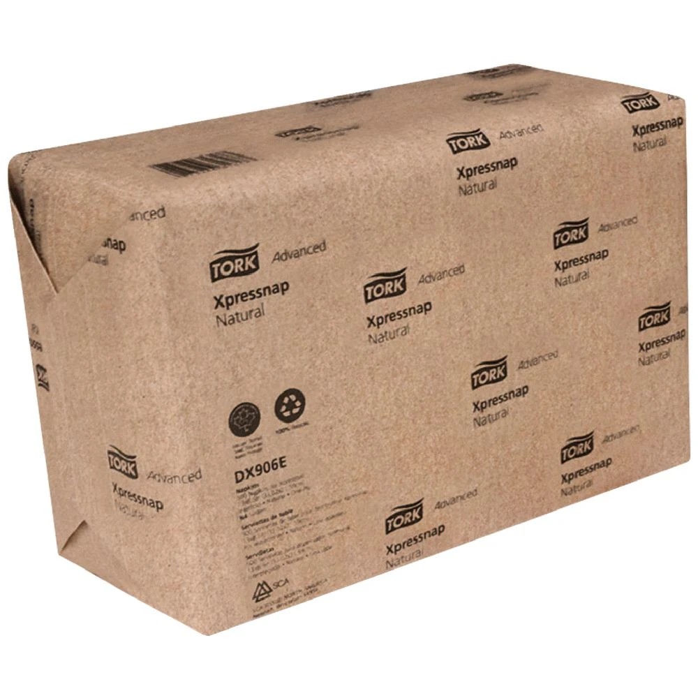 1 Tork N4 Xpressnap Interfold Napkins Natural 500 Pack, 1 of 3