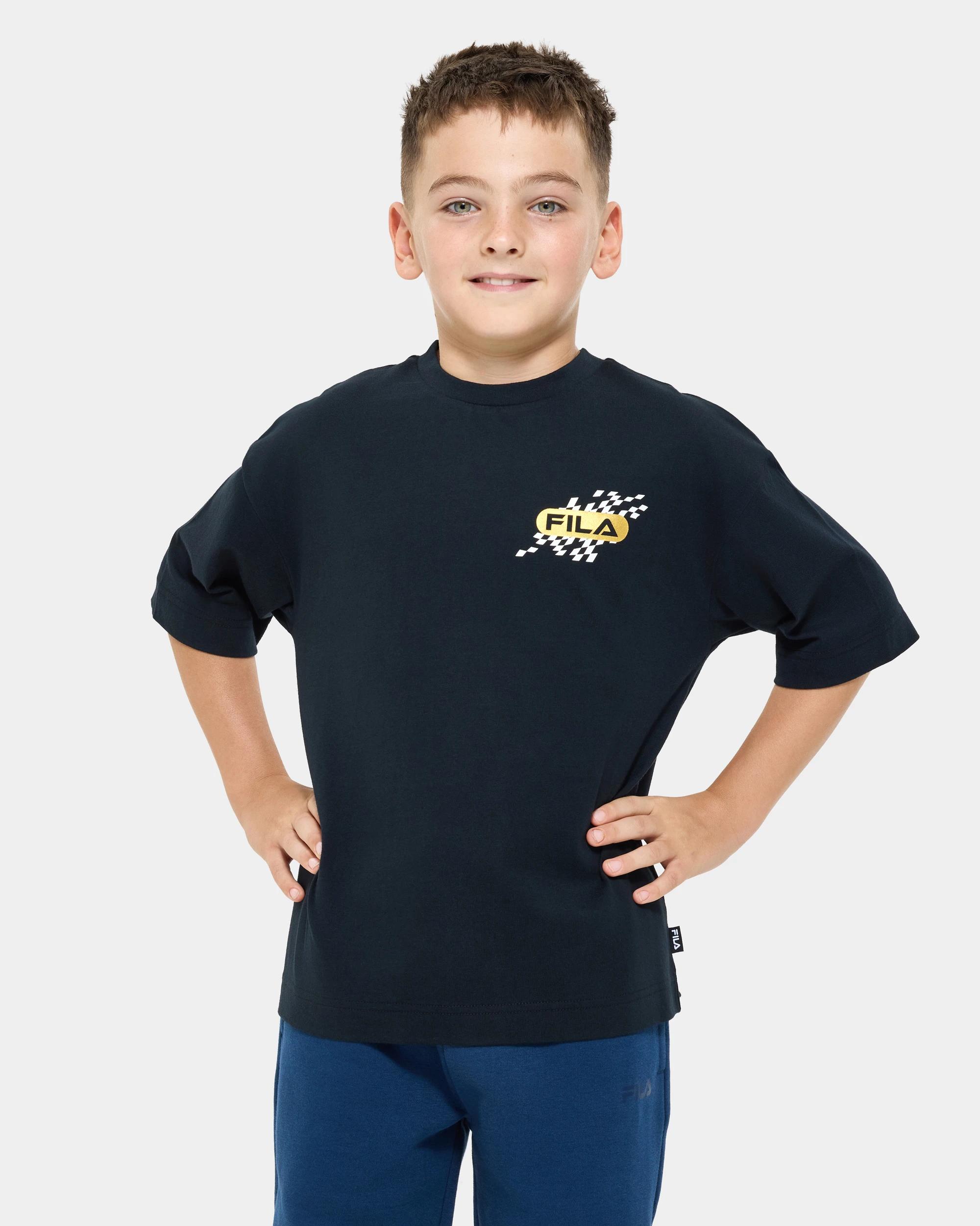 1 Fila Australian Cotton Hunter Short Sleeve T-Shirt BLACK, 1 of 7