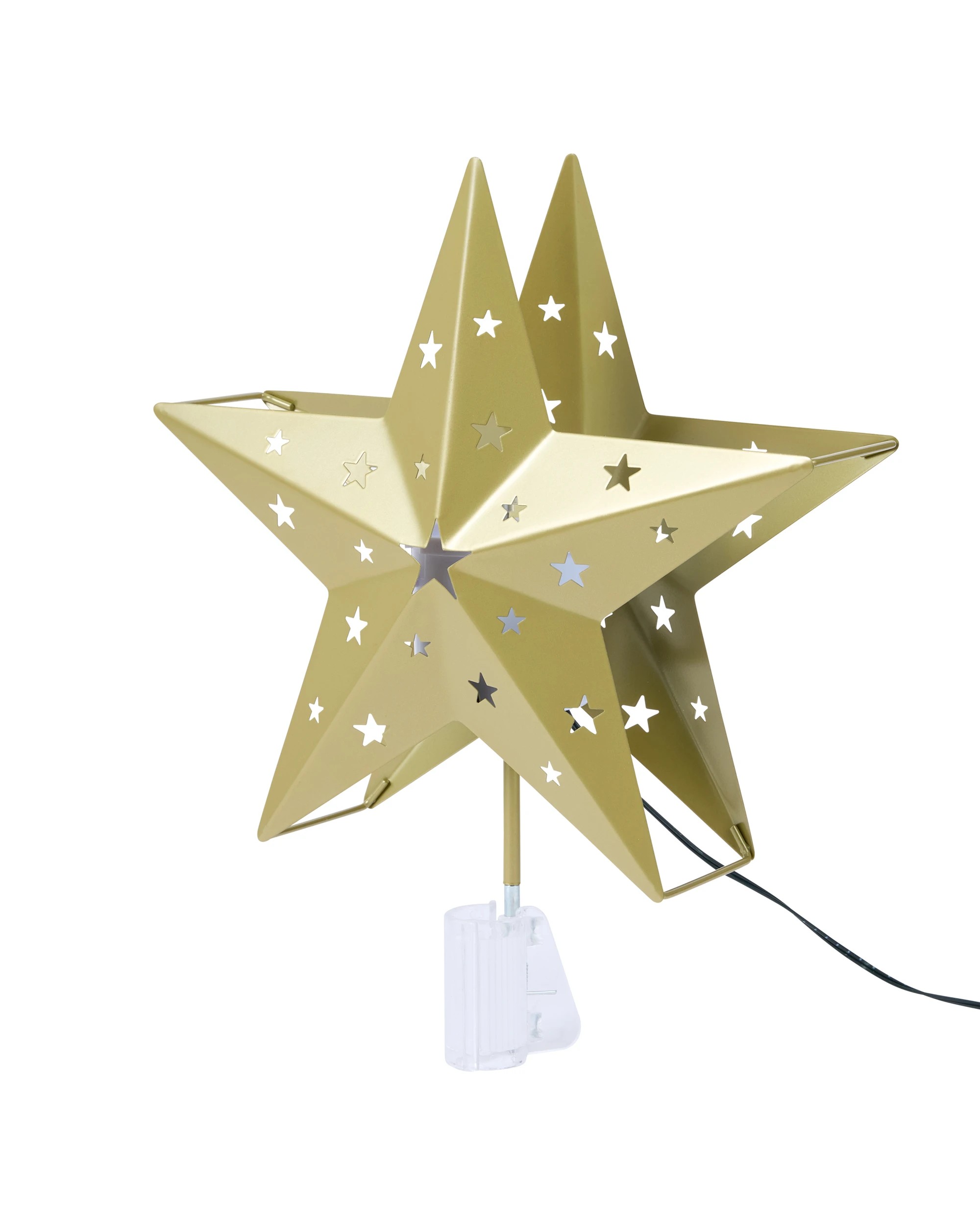 3 Battery Operated Projection Star Tree Topper, 3 of 8