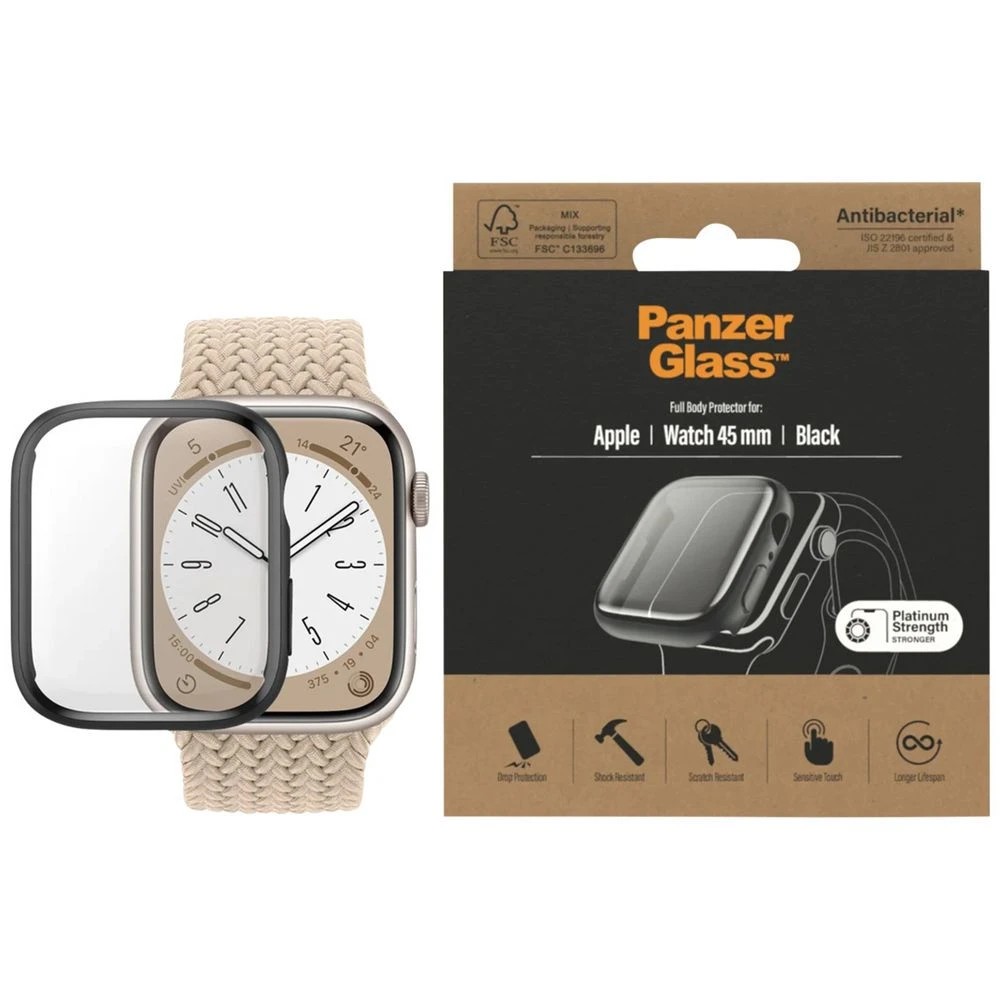 2 PanzerGlass Full Body Case Apple Watch 45mm Black, 2 of 4