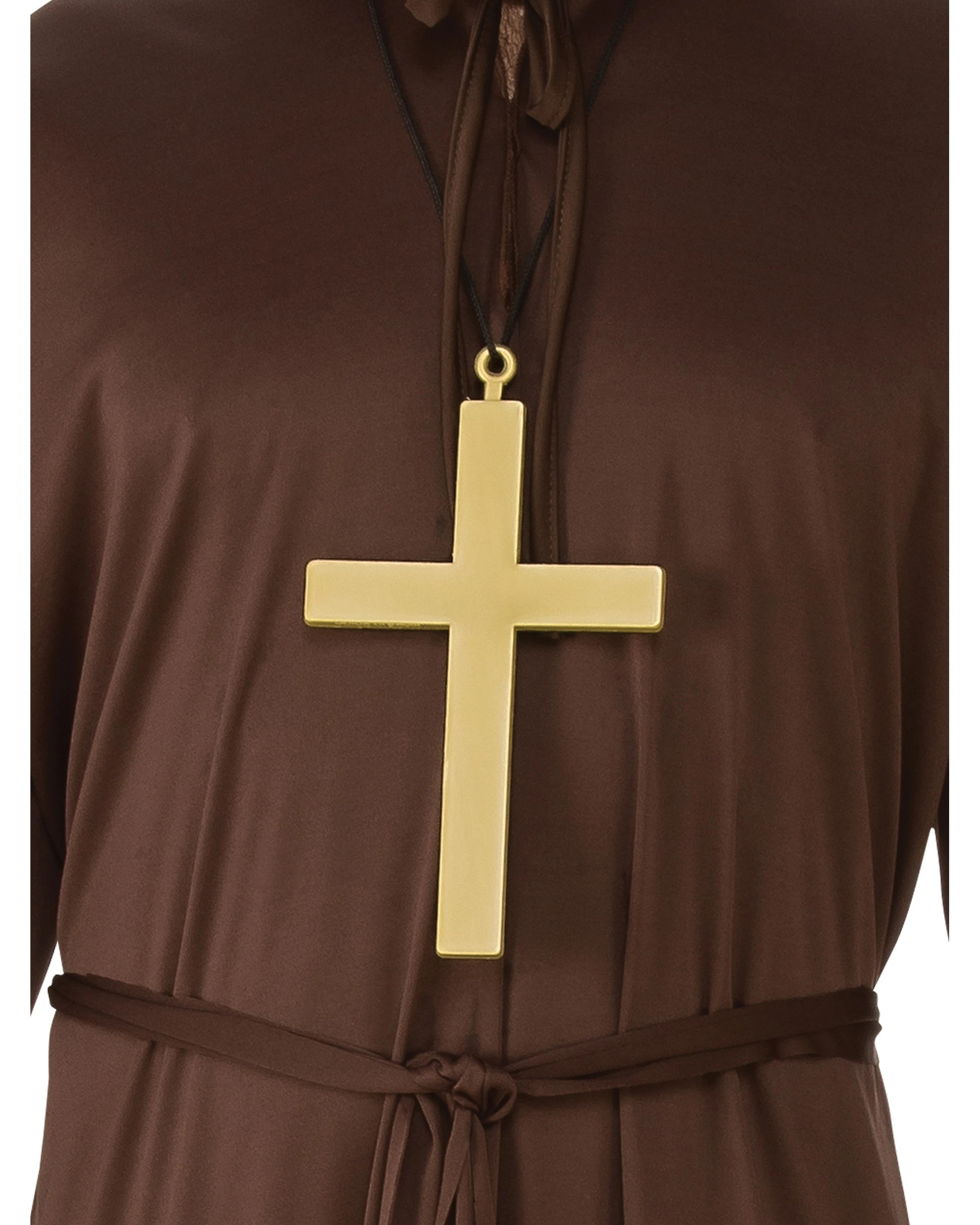 3 Rubies Monk Opp Priest Adults Dress Up Costume Size L, 3 of 3