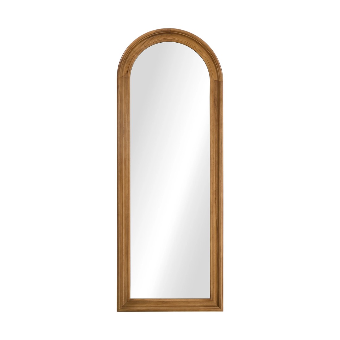 8 Oikiture Full Length Mirror Elegance Arch 165x60cm Wood Floor Mirrors - Brown, 8 of 10