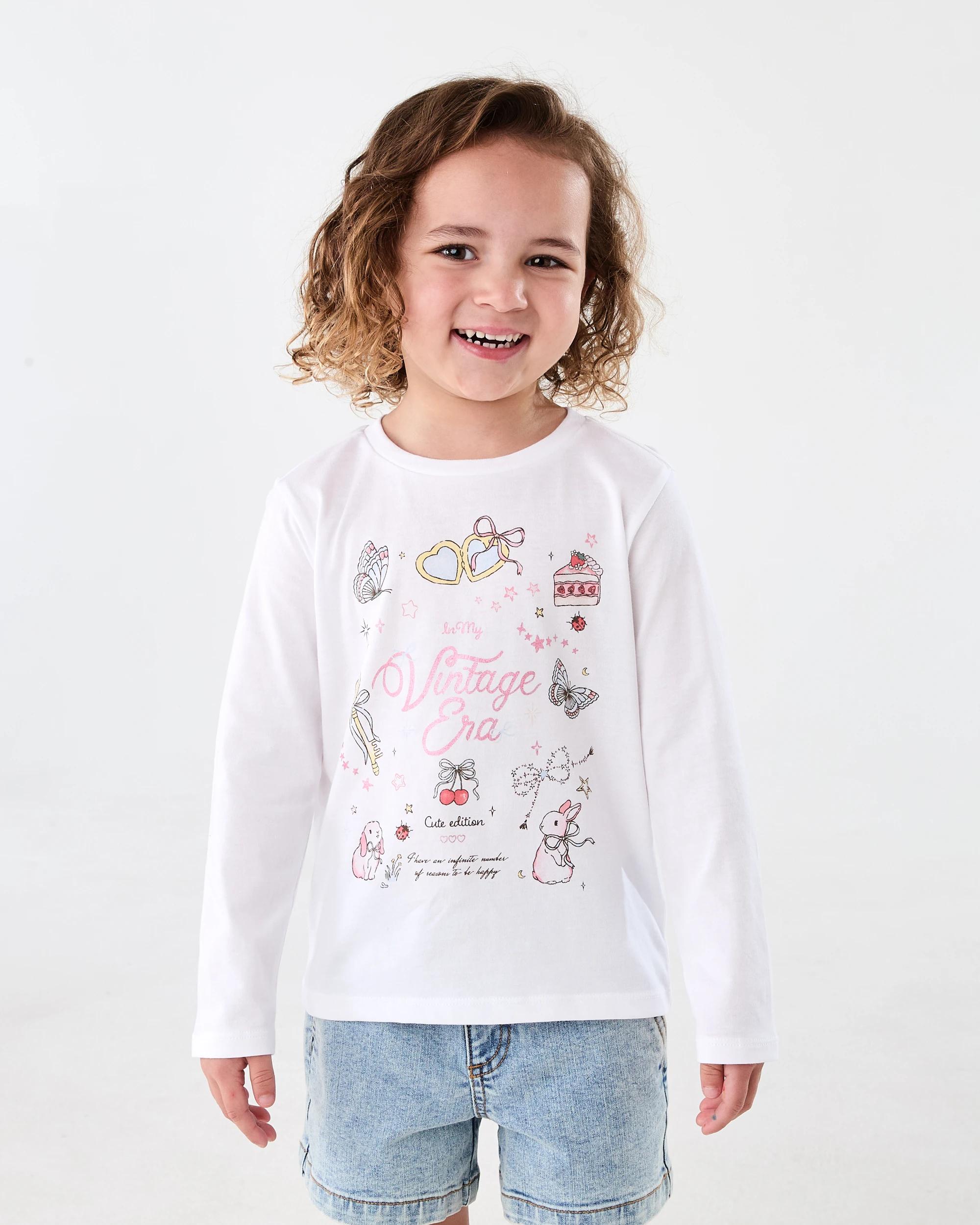 1 Print T-shirt Wht Trnkts, 1 of 7