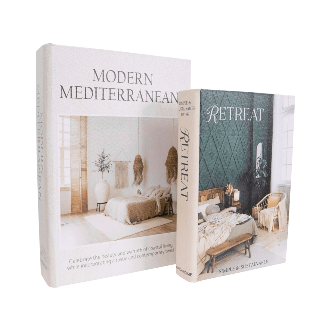 2 LVD Book Box Decor Set 2x 2Pc Modern Retreat MDF Boxes 29x20x5.5 24x16x4cm
 - multi, 2 of 3