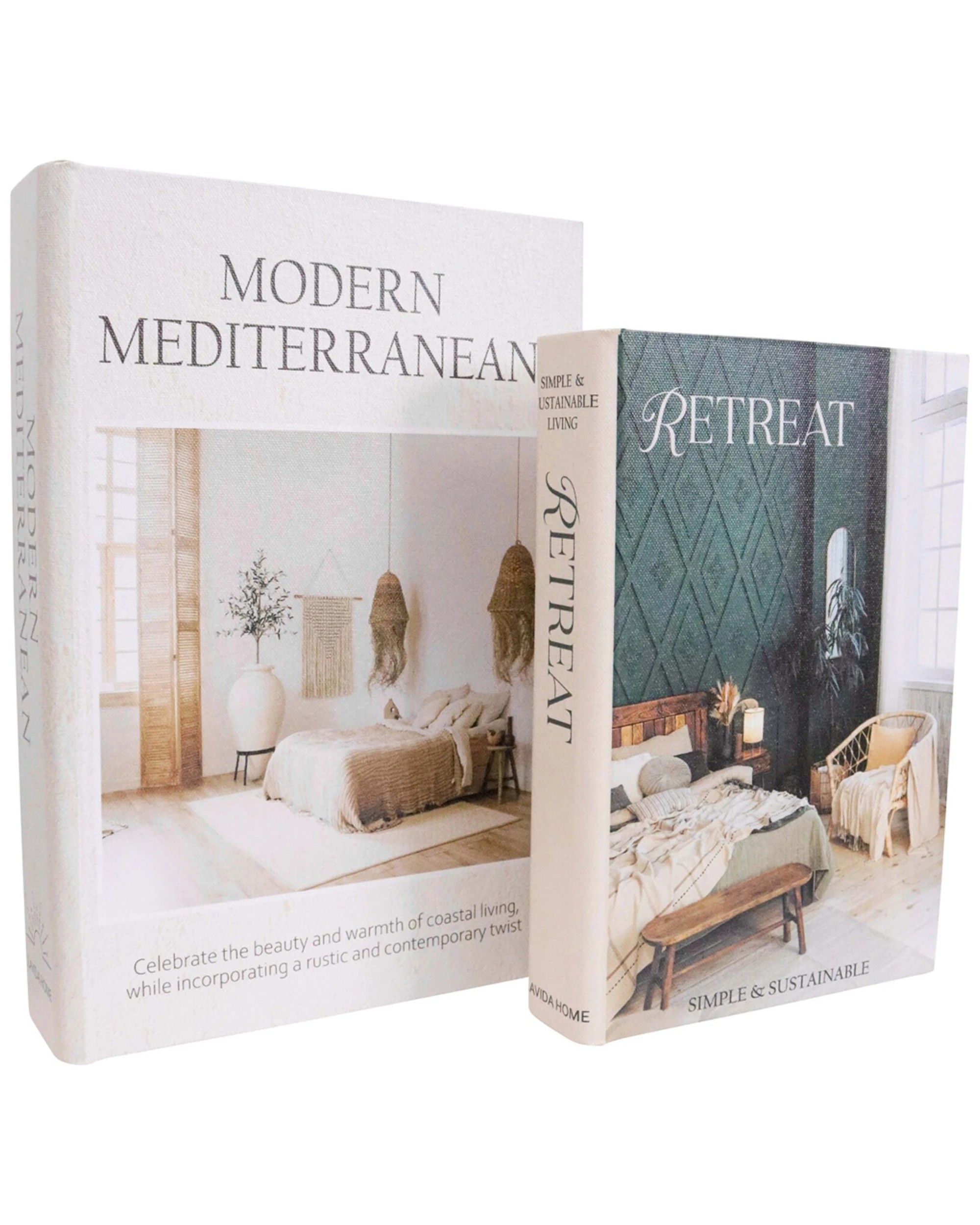 2 LVD Book Box Decor Set 2x 2Pc Modern Retreat MDF Boxes 29x20x5.5 24x16x4cm
 - multi, 2 of 3