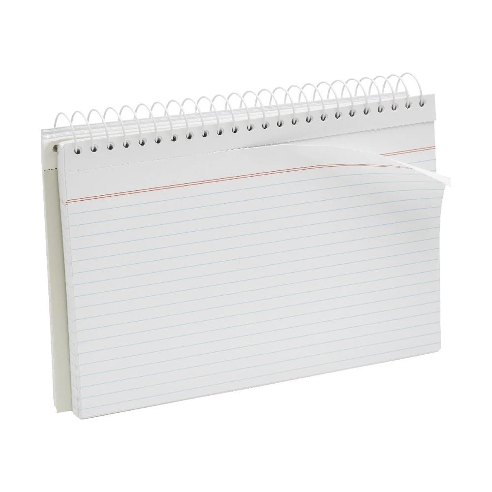 3 J.Burrows Spiral Index Cards 203 x 127mm White, 3 of 3