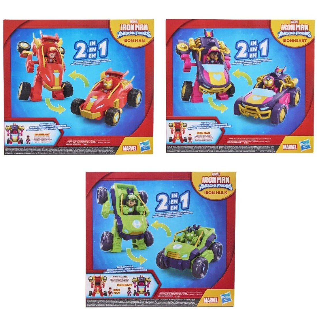 5 Disney Junior Marvel Iron Man and His Awesome Friends 2-In-1 Mech Suit and Vehicle Set - Assorted, 5 of 5