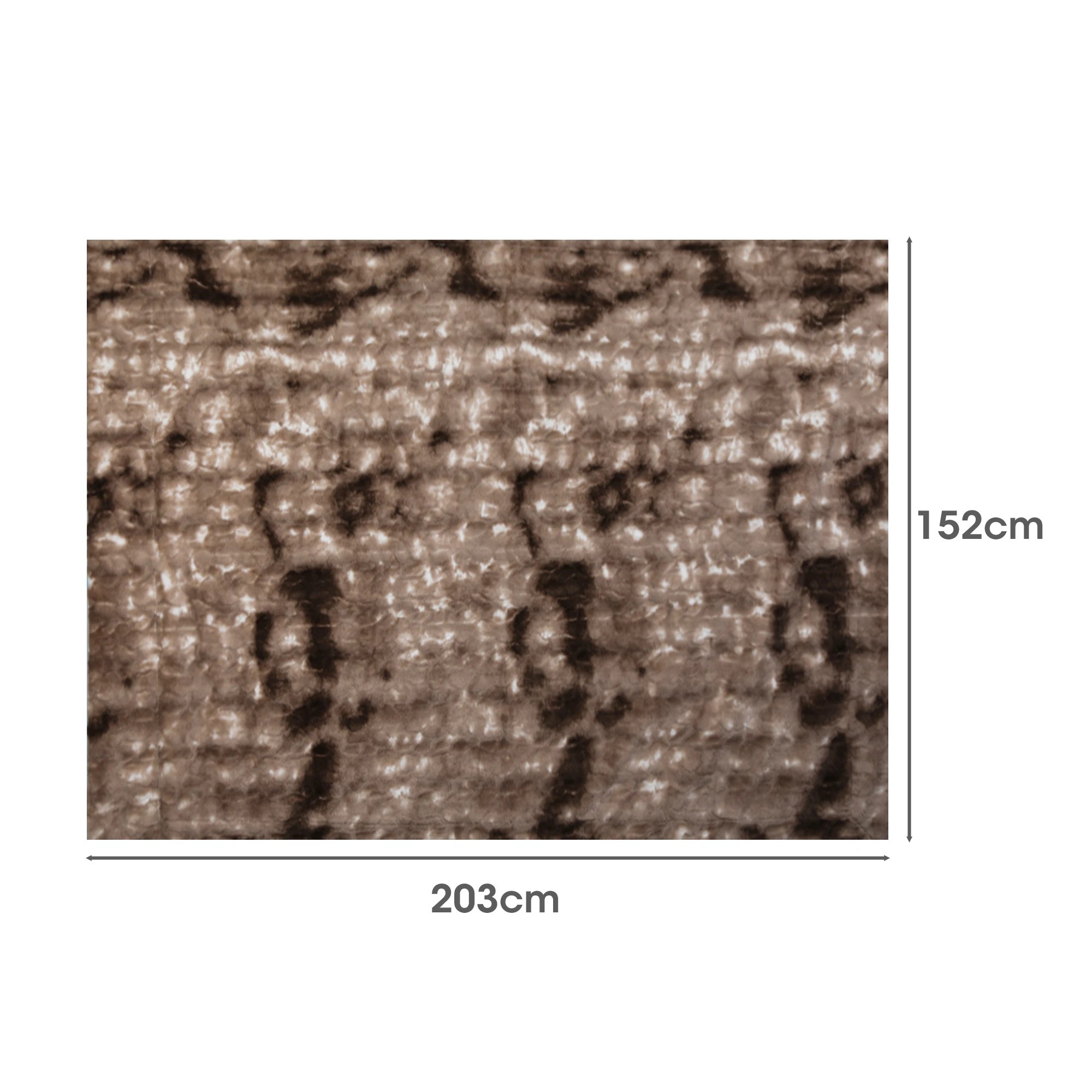 3 Dreamz Medium Brownfaux Fur Blanket, 3 of 6