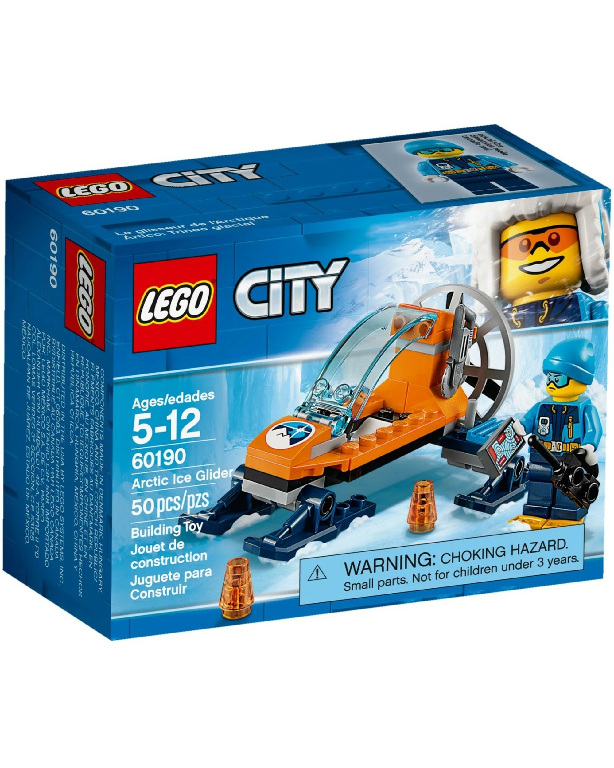1 LEGO 60190 Arctic Ice Glider - Arctic Explorer Set with Minifigure, 1 of 1